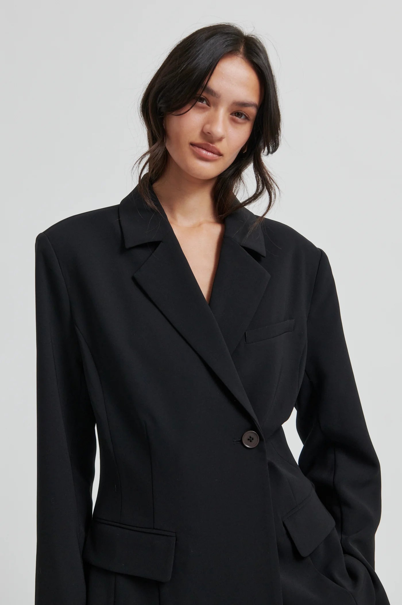 Fique fitted blazer - Black