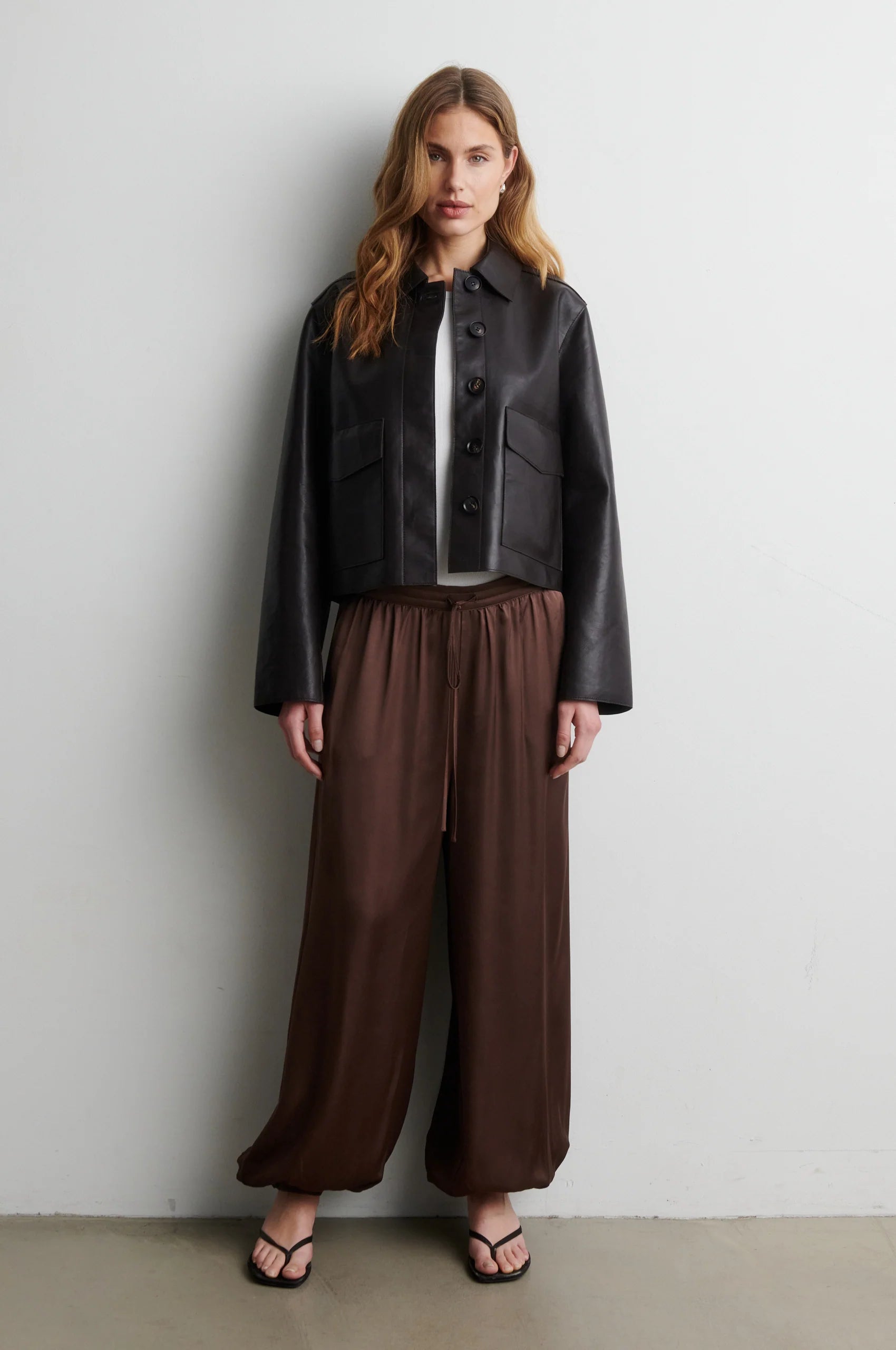 Ezay Leather Jacket - Demitasse
