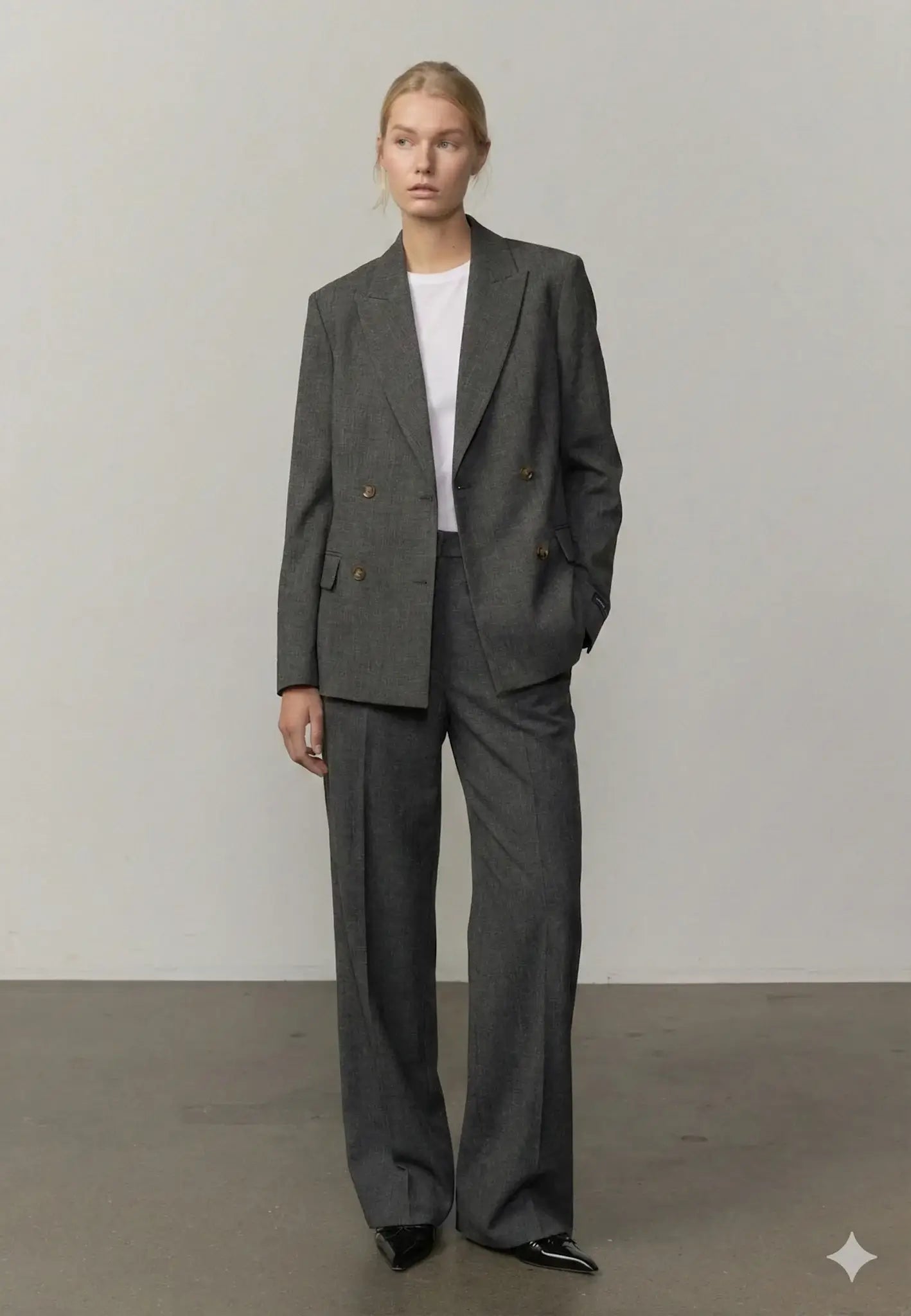 Laila Fitted Blazer - Dunkelgrau