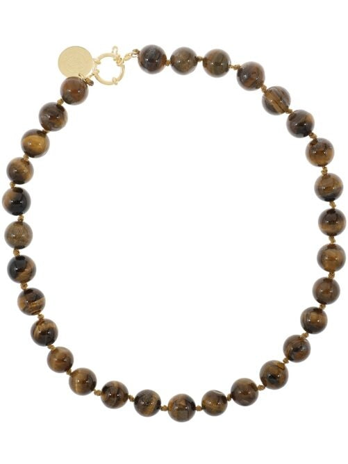 Gemstone Ketting - Bruin-Mêlée