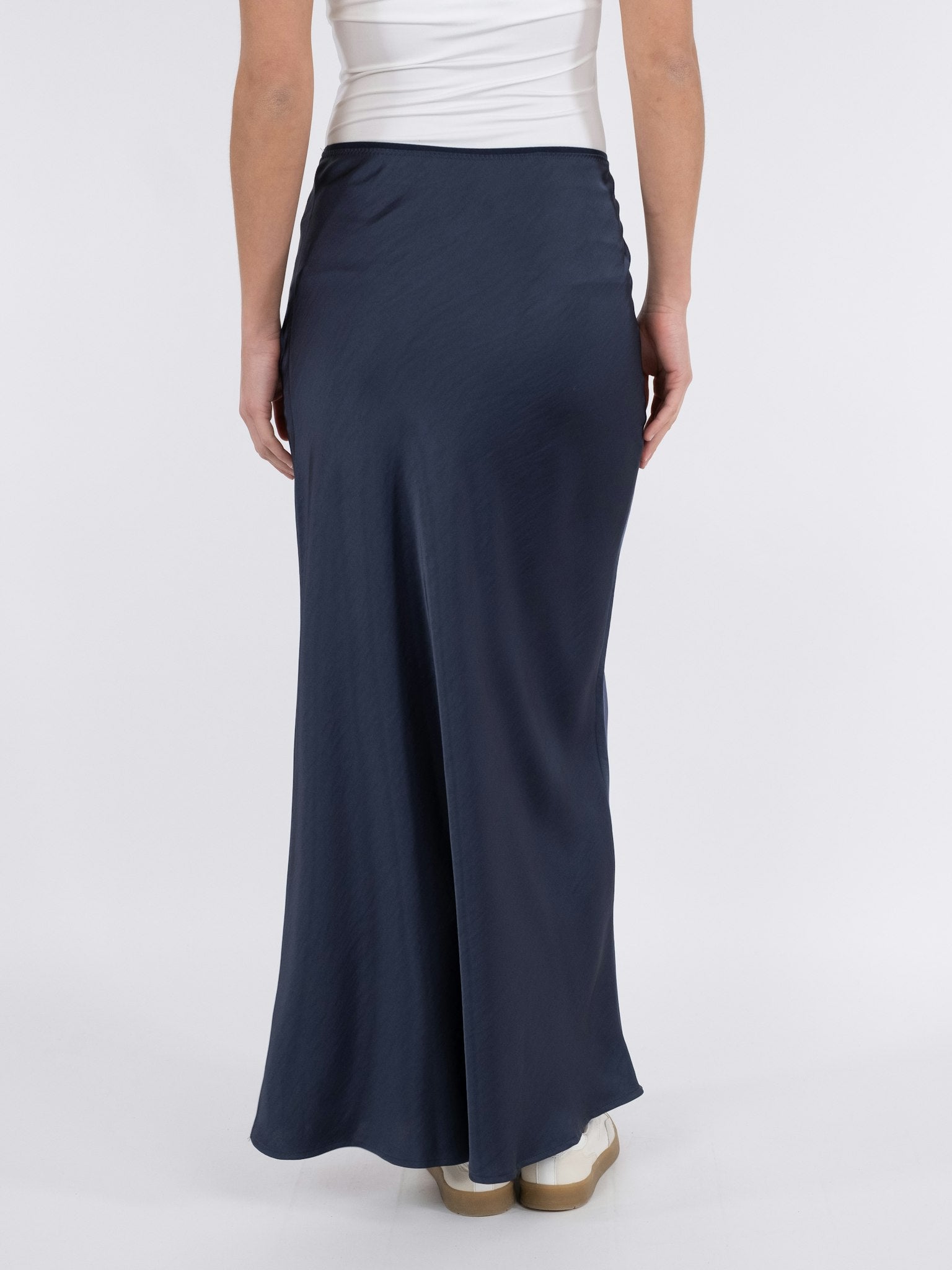 Vicky Rock aus schwerem Baumwollsatin – Midnight Blue