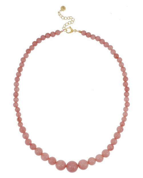 Gemstone Ketting - Apricot
