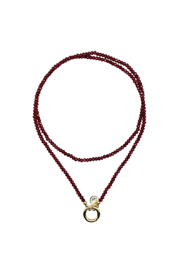 Rogger Long Necklace - Red