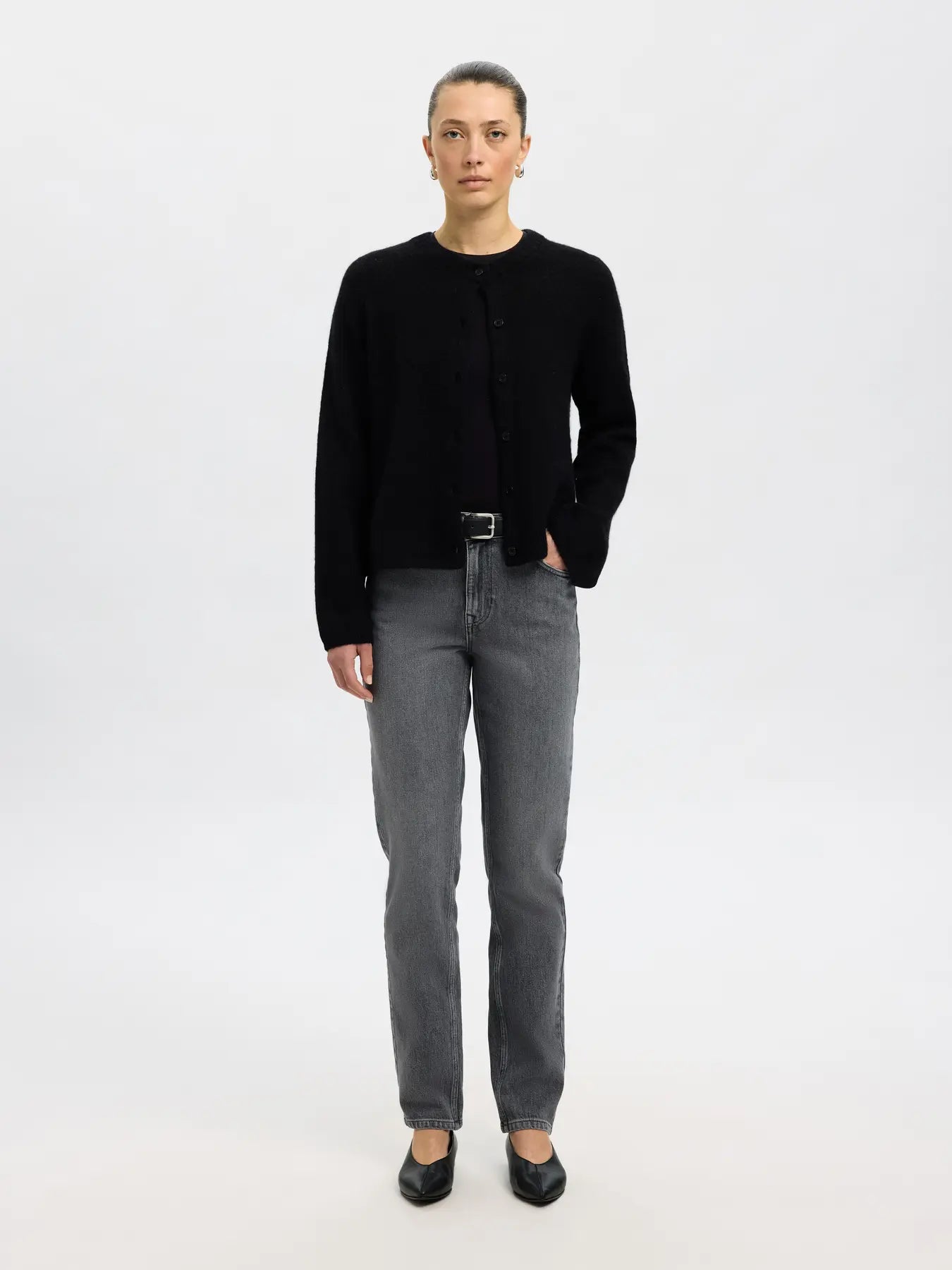 SLFlulu Knit Cardigan - Black