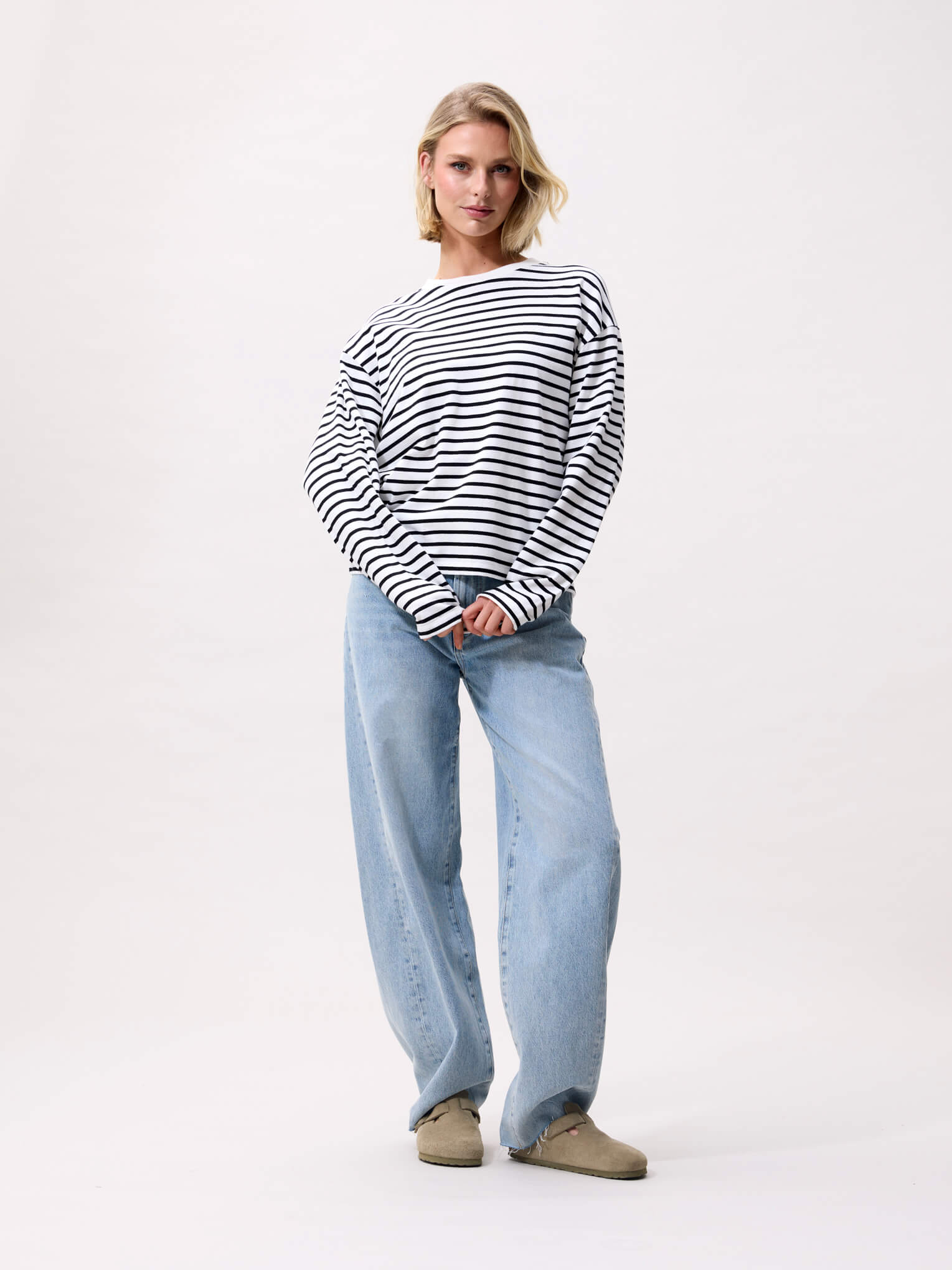 Striped Long Sleeve - Off White