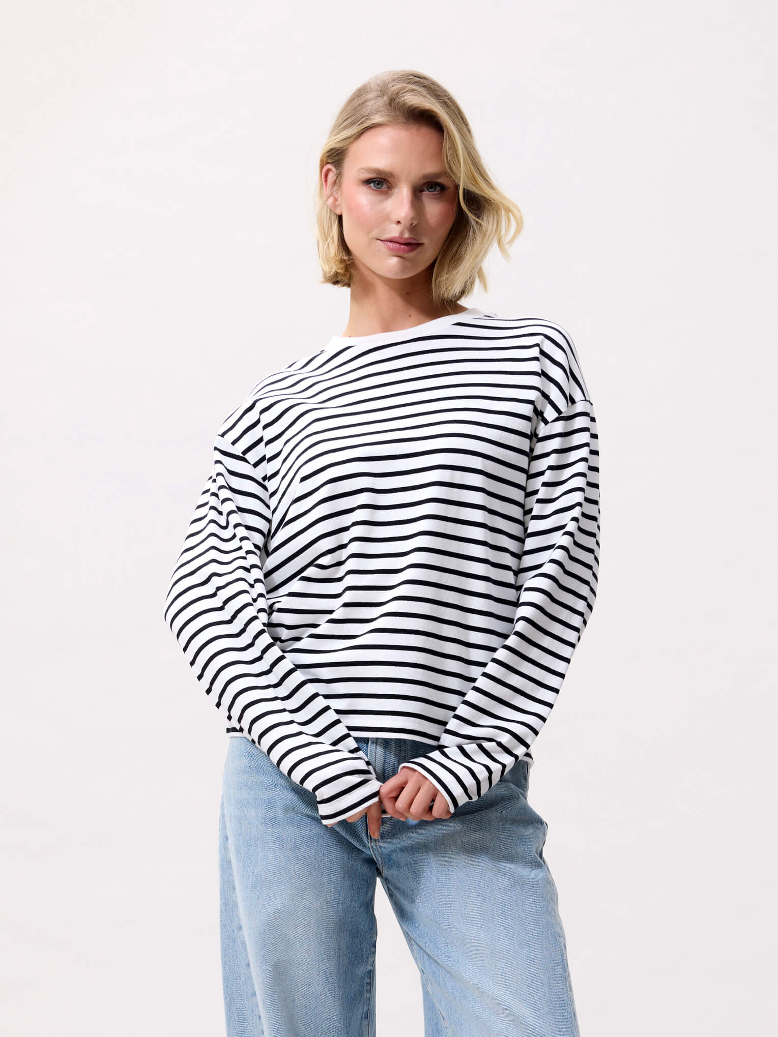 Striped Long Sleeve - Off White