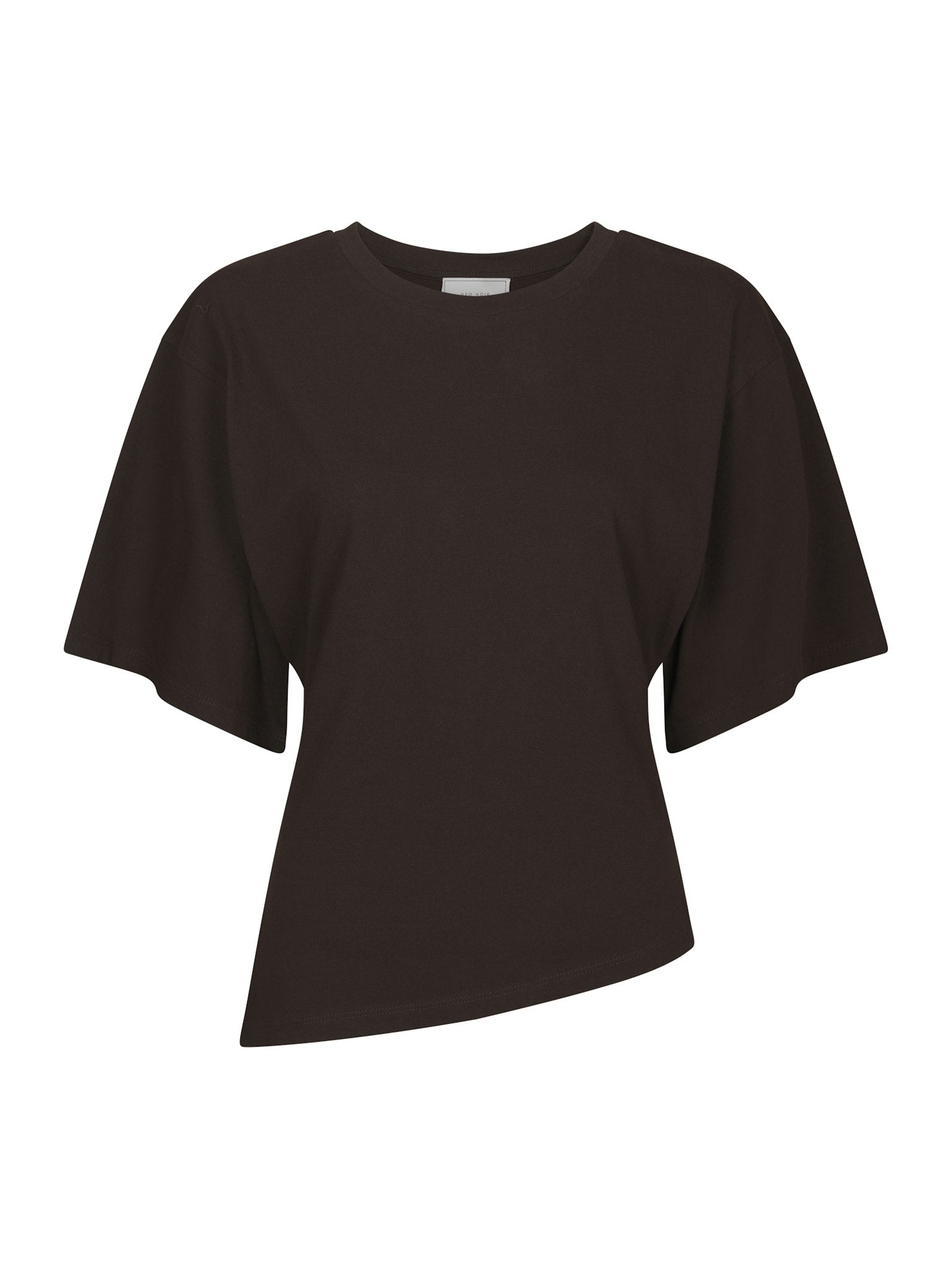 Alira Boxy Tee - Dark Brown