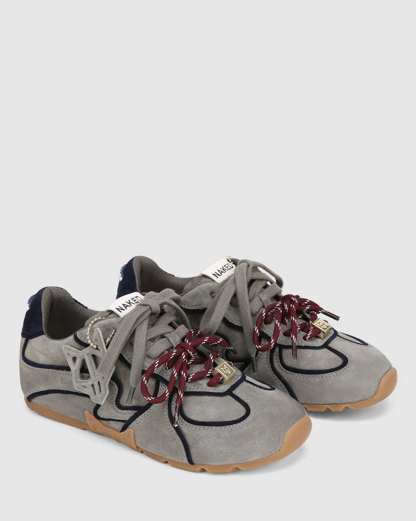 Adored Sneaker - Grey Suede