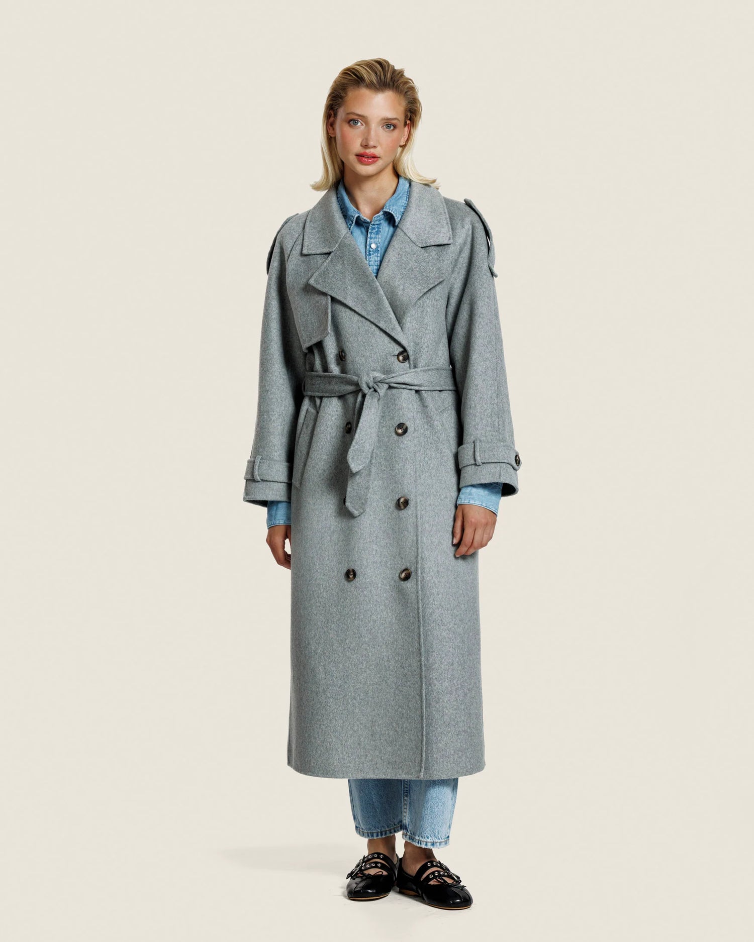 Adeline - Light grey melange