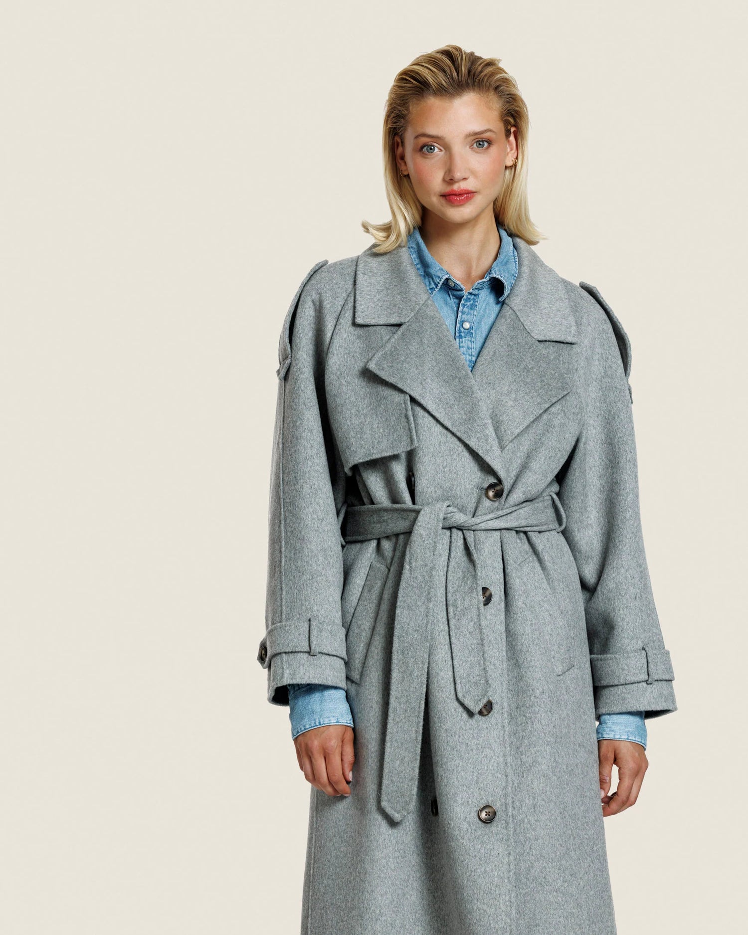 Adeline - Light grey melange