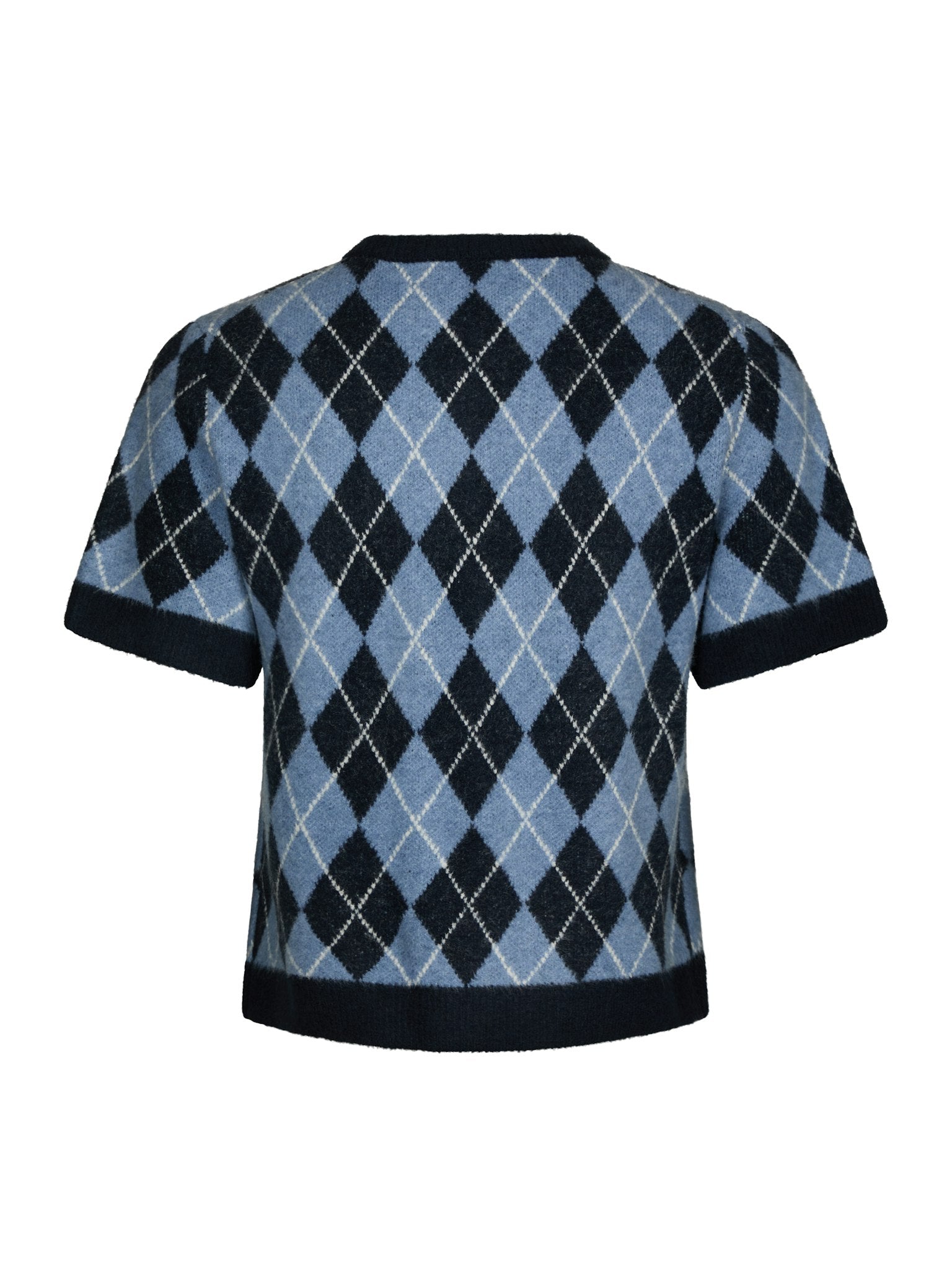 Allestar Check Knit Cardigan - Navy