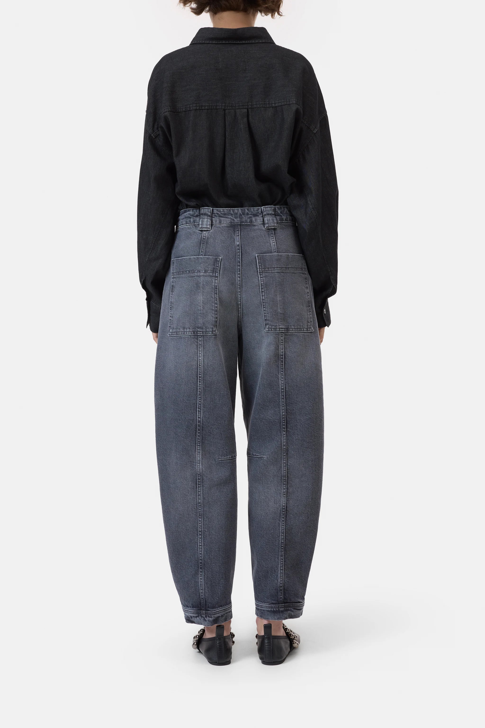 Barrel Jeans Rhannon - Mid Grey