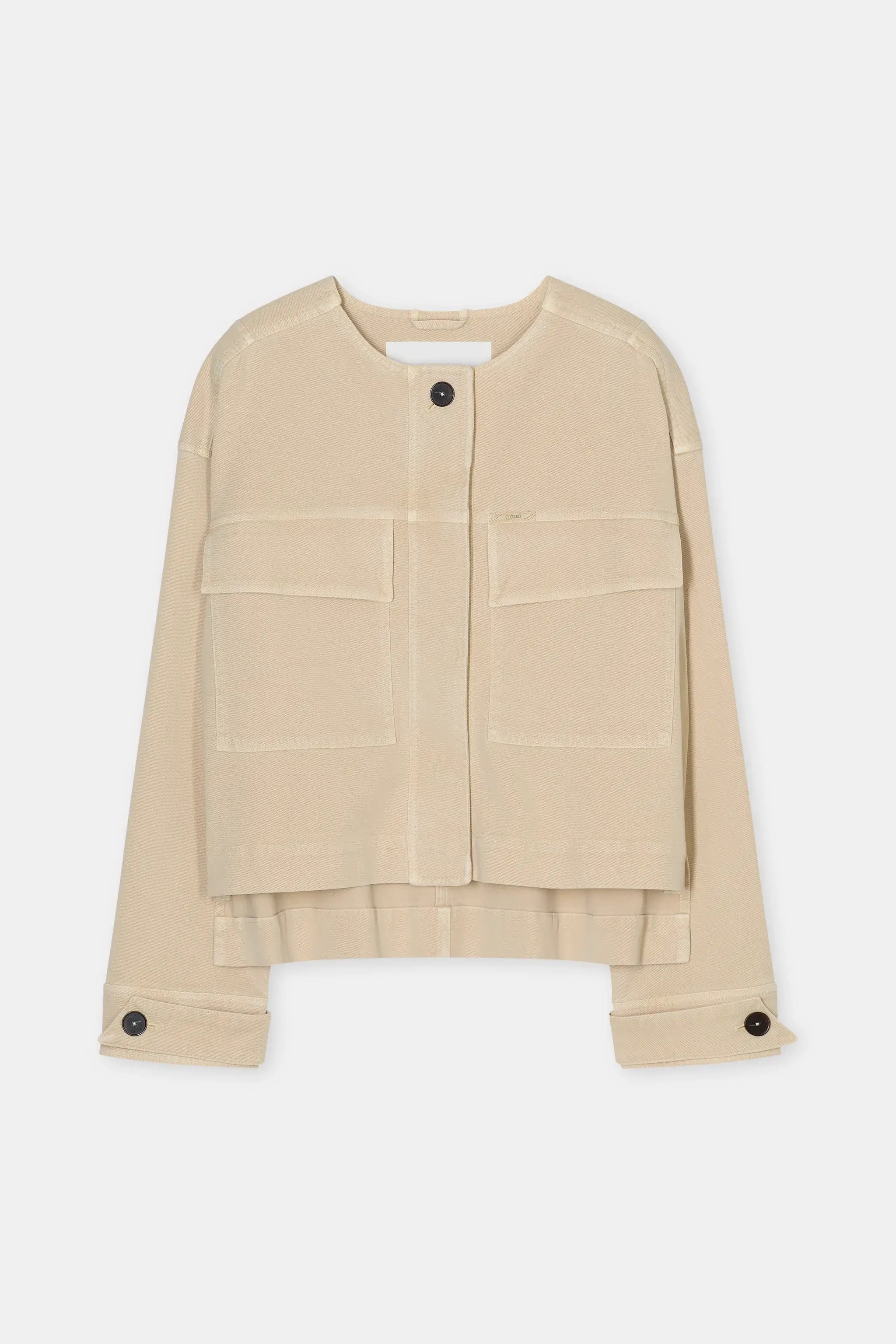 Cropped Utility Jacket - Camel Beige