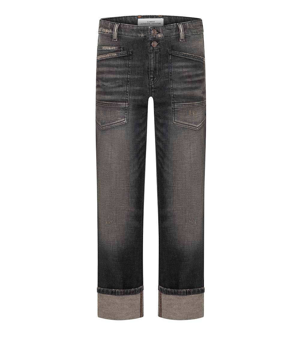 Giuli Roll-Up - Brown Crossed Overdyed