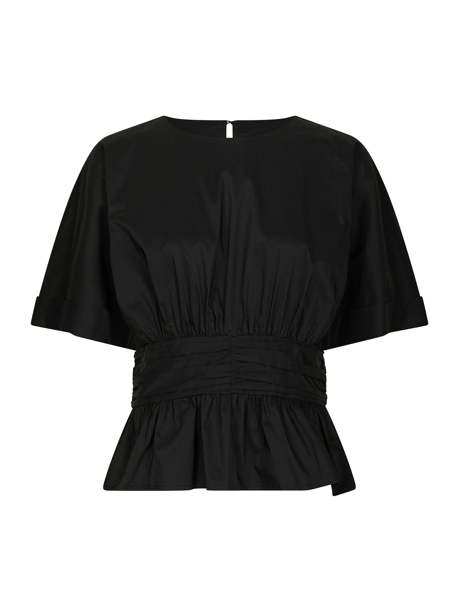 Annegret Poplin Blouse - Black