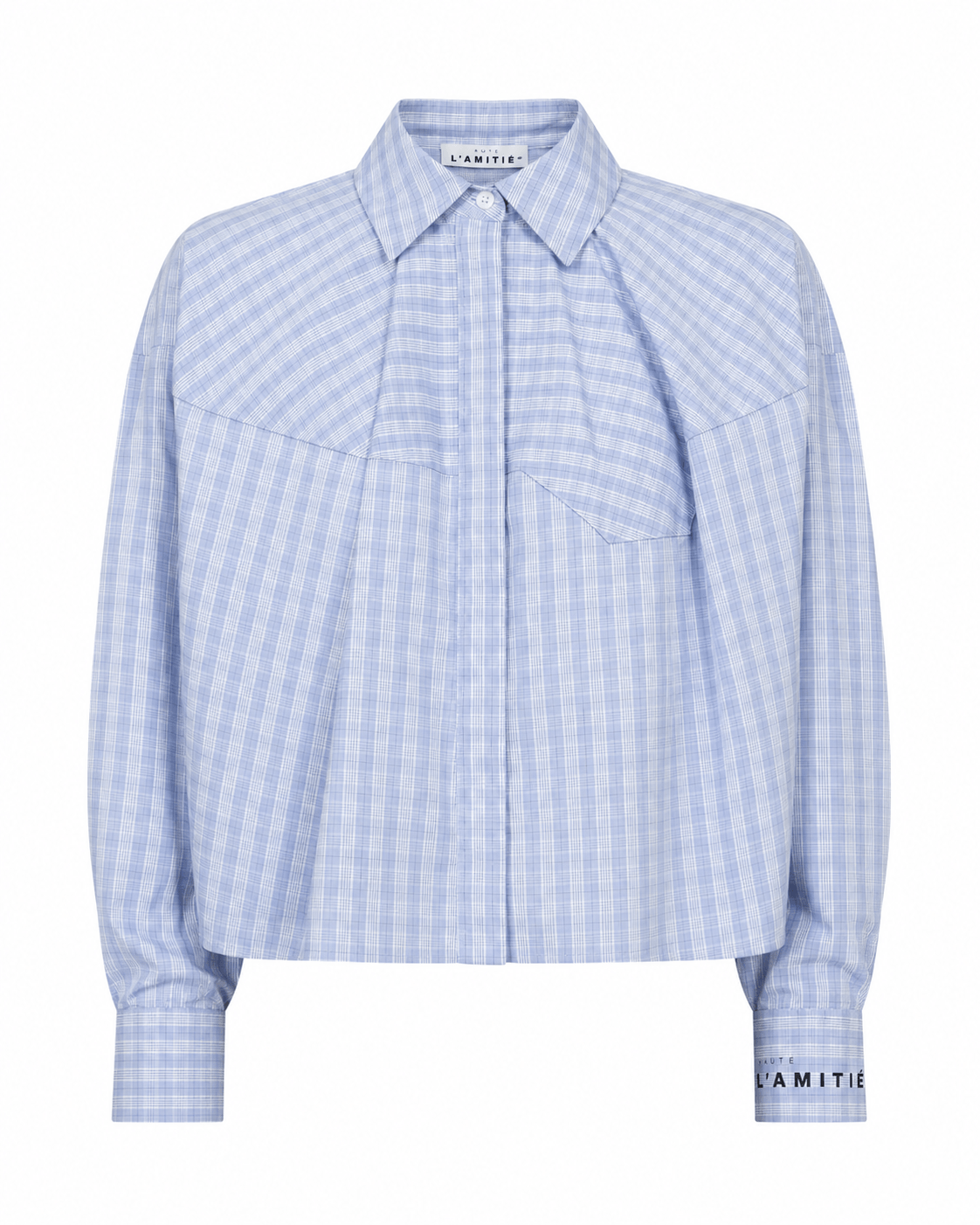 Sophie Check Shirt - Pale Blue