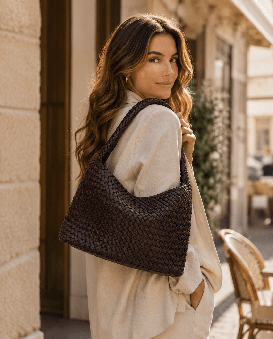Mia Shoulder Bag - Brown
