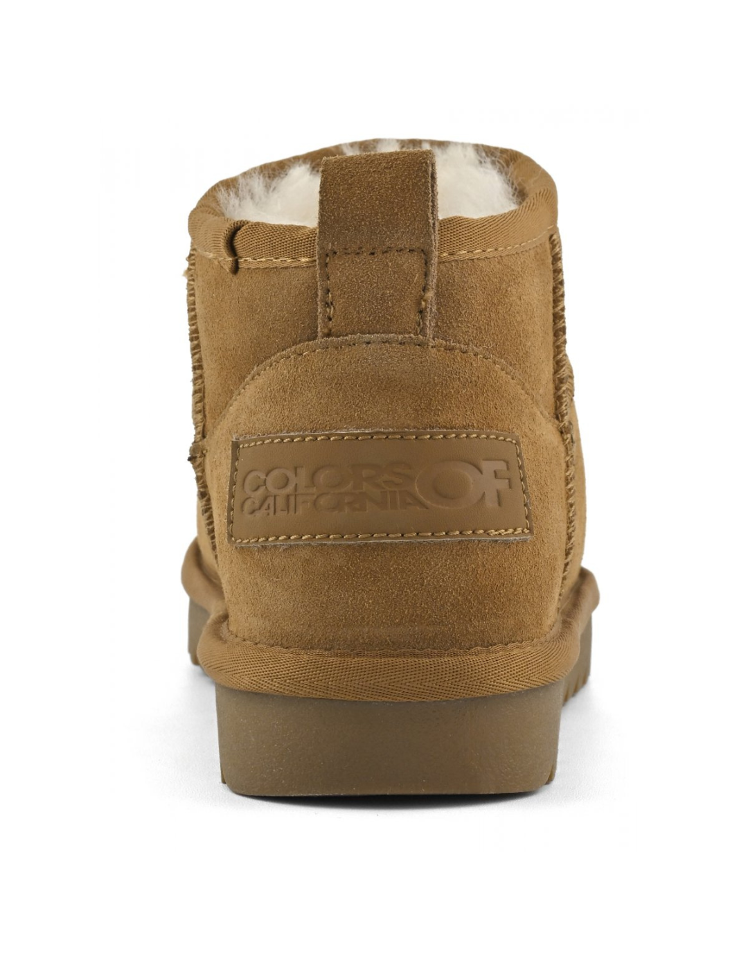 Short Sheepskin Boot Suede - Tan