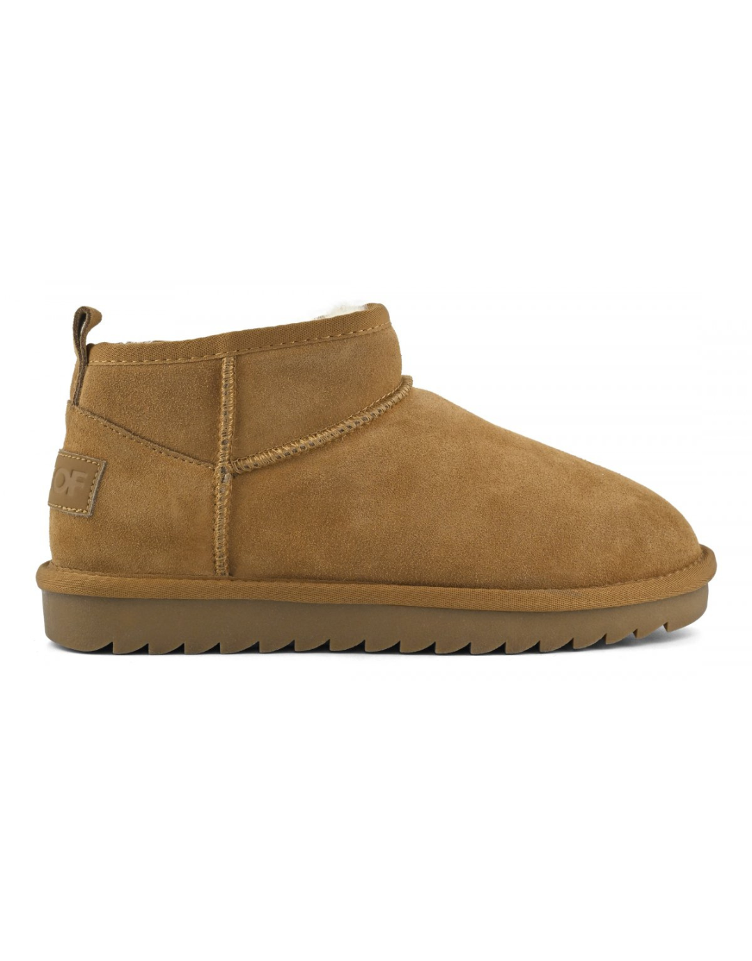 Short Sheepskin Boot Suede - Tan