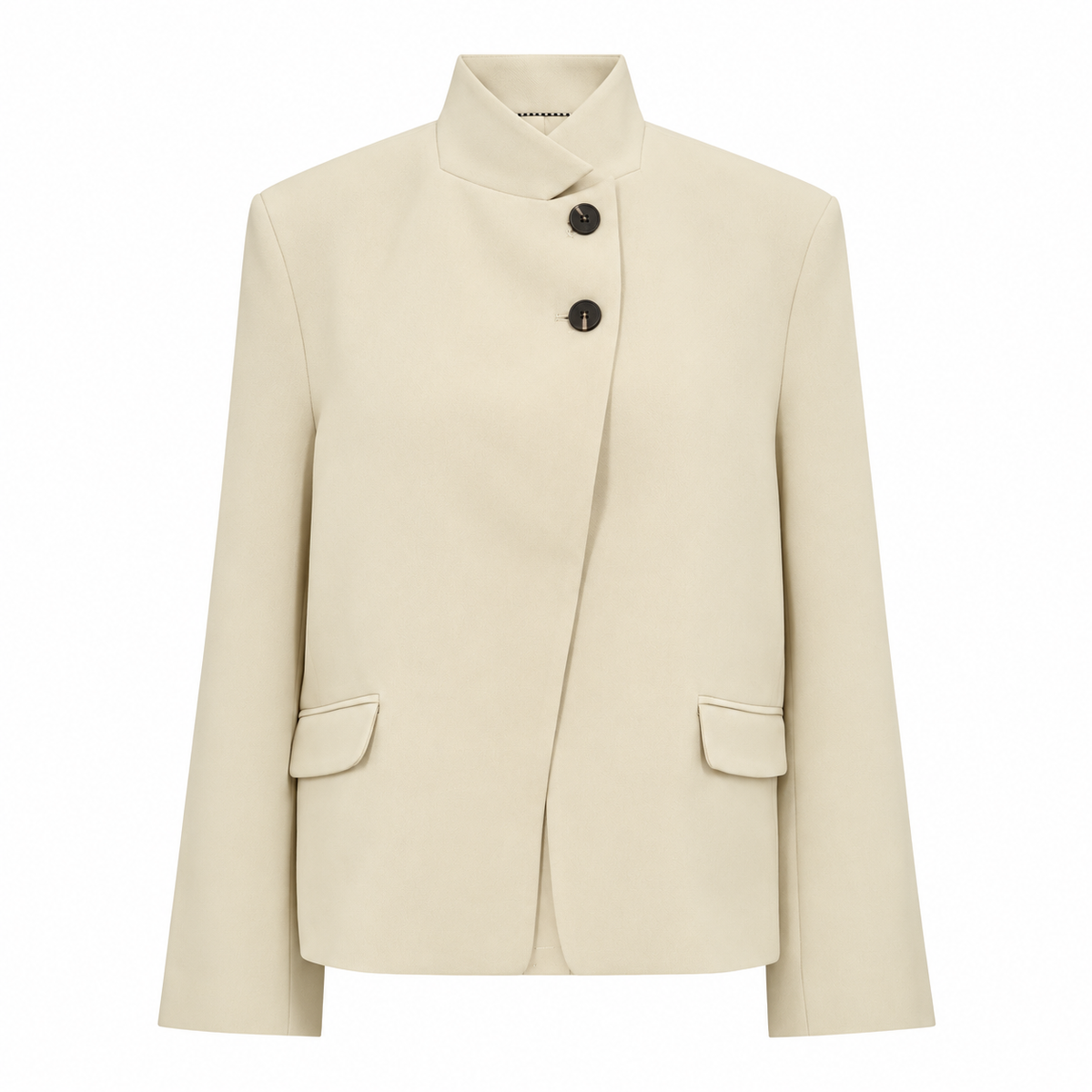 AcileCC High Collar Blazer - Bone
