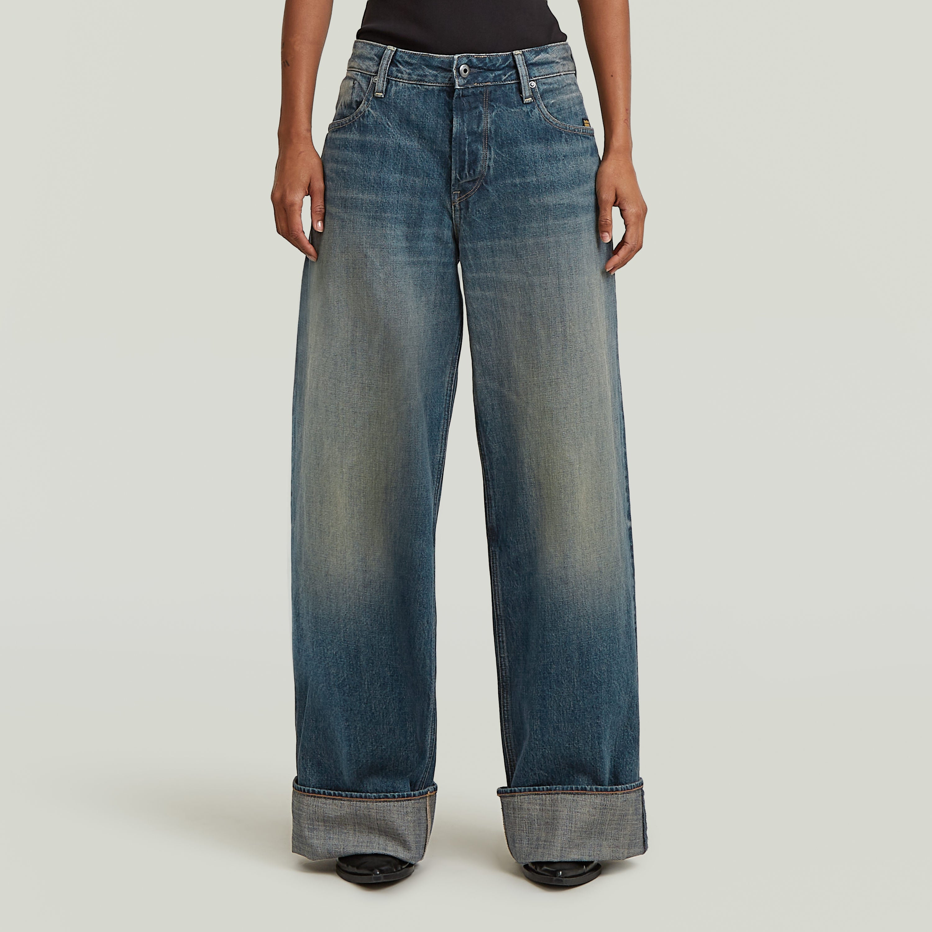 Roxx Wide - Antique Faded Blueschist