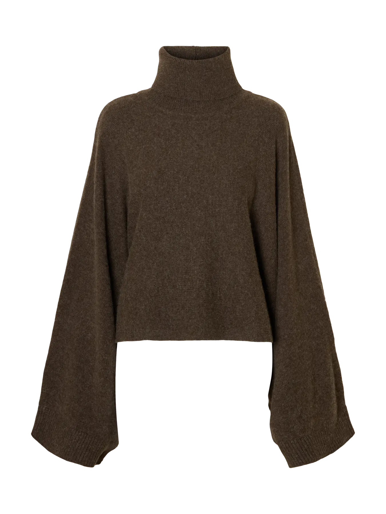 SLFelina Knit Cape Roll Neck - Delicioso Melange
