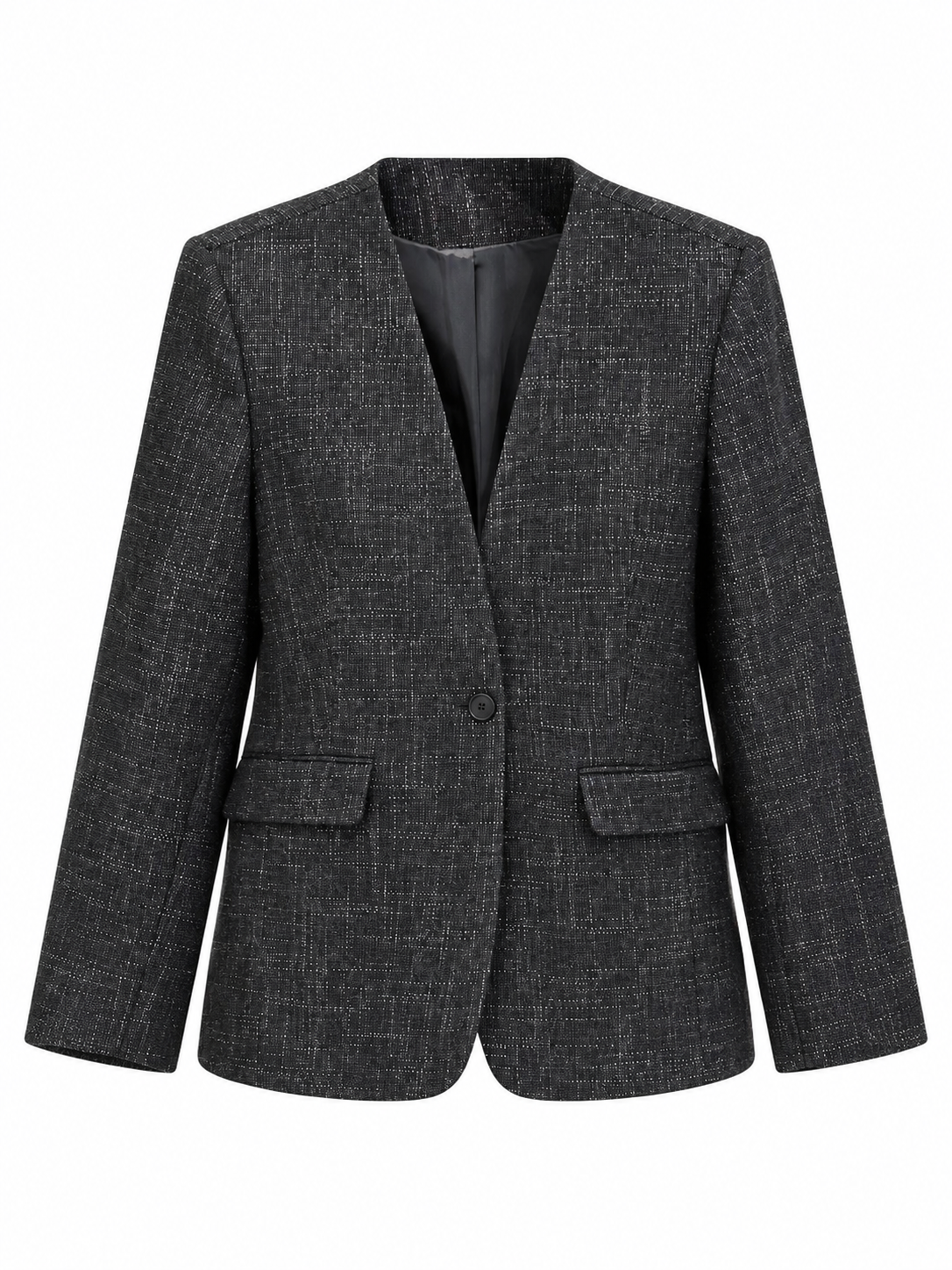 SLWrelaxed Malia Structure Blazer – Dunkelgrau