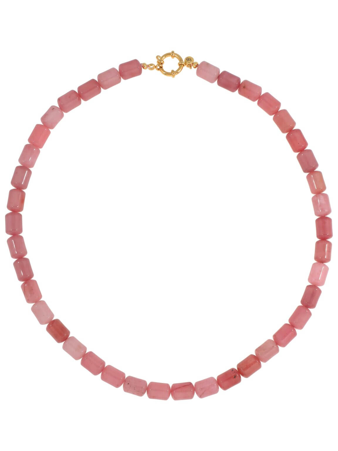 Gemstone ketting - Warm Roze