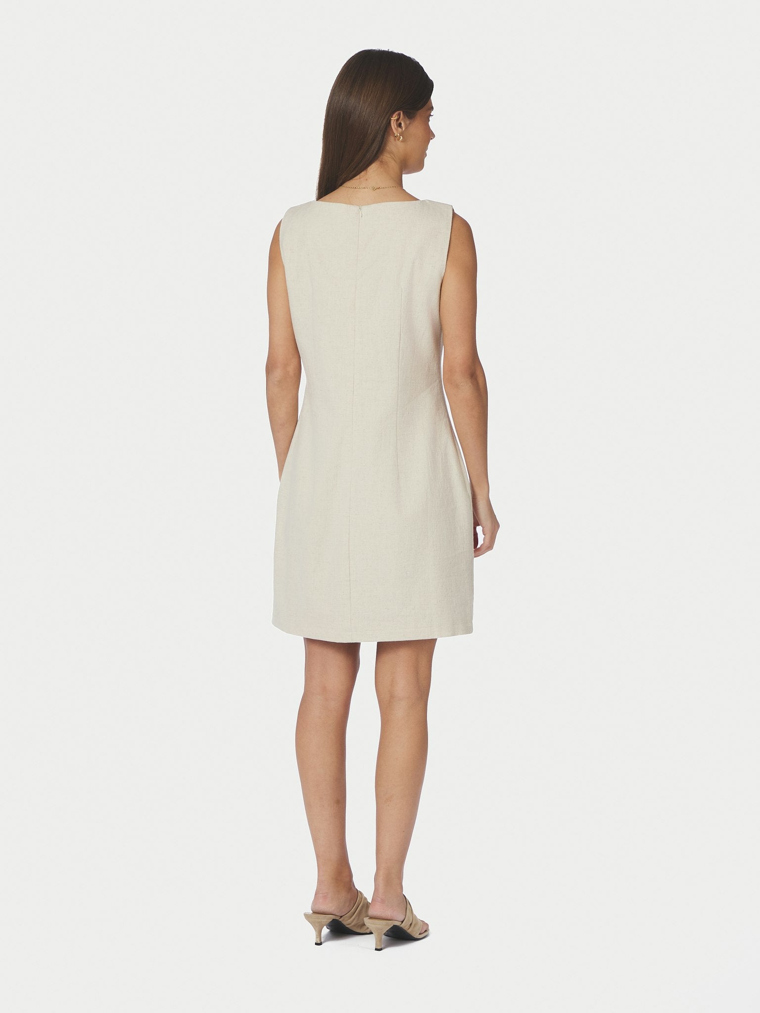 Bruna Ramie Dress - Natural
