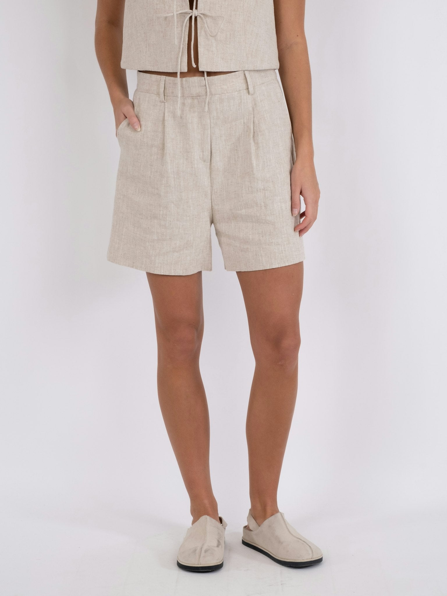 Sega Ramie Shorts - Natural