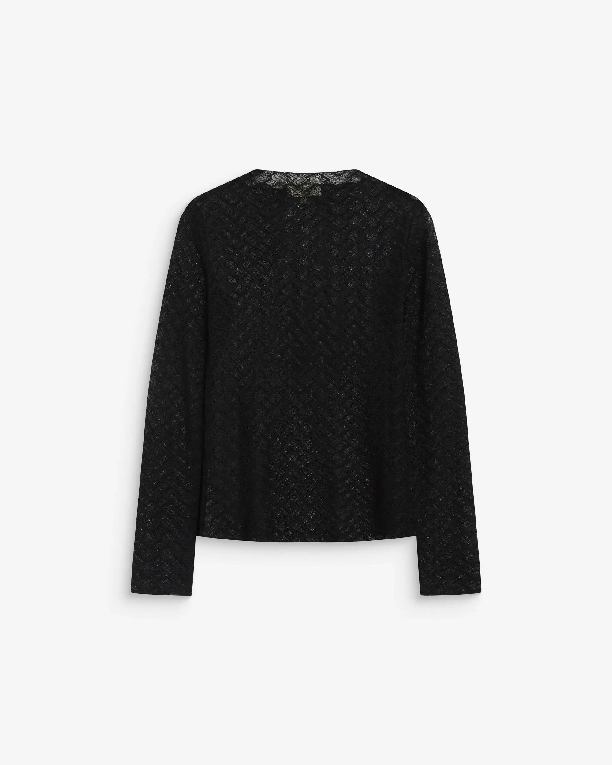 Layer-Spitzentop – Schwarz