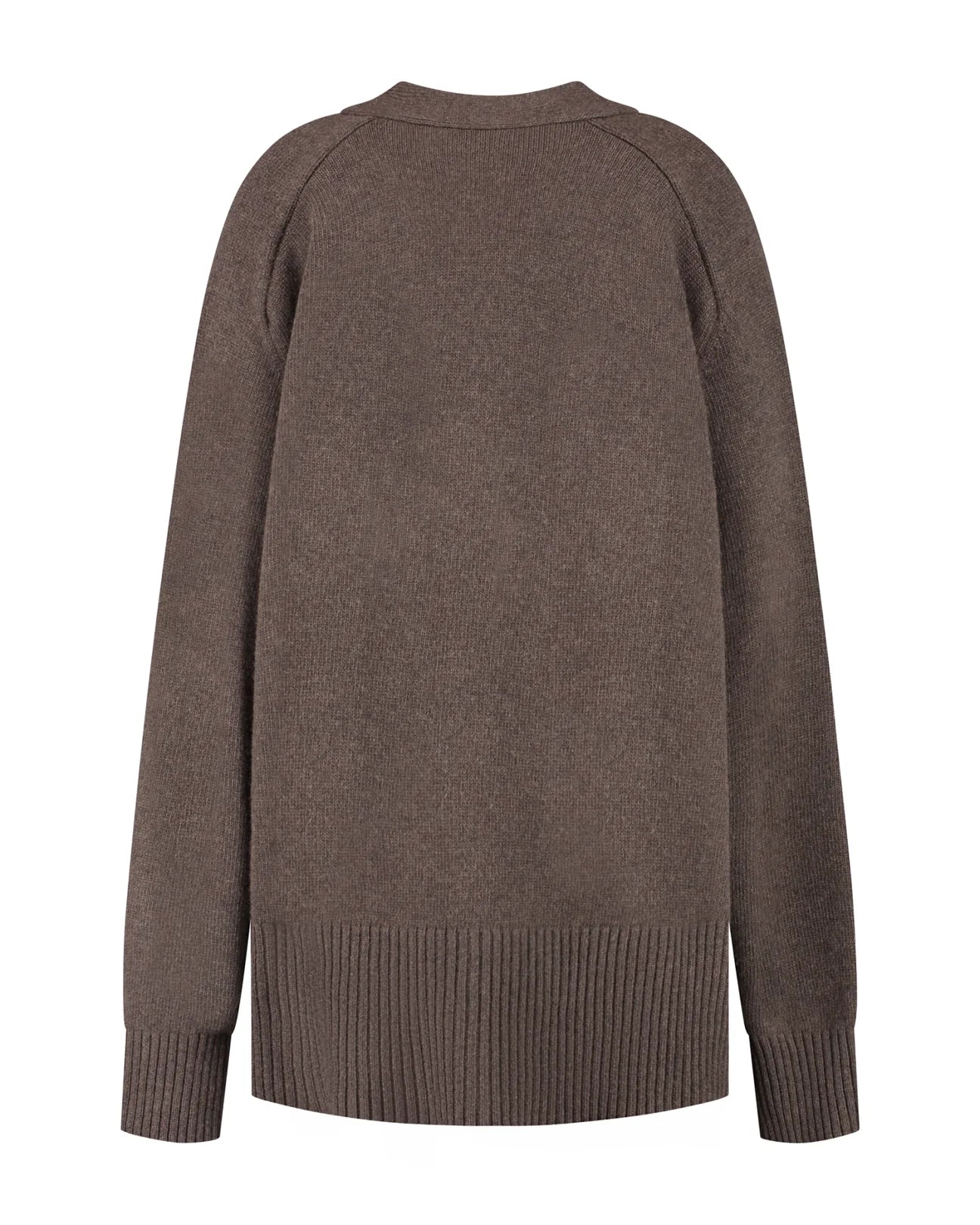 Florence Boyfriend Cardigan - Kakao Melange