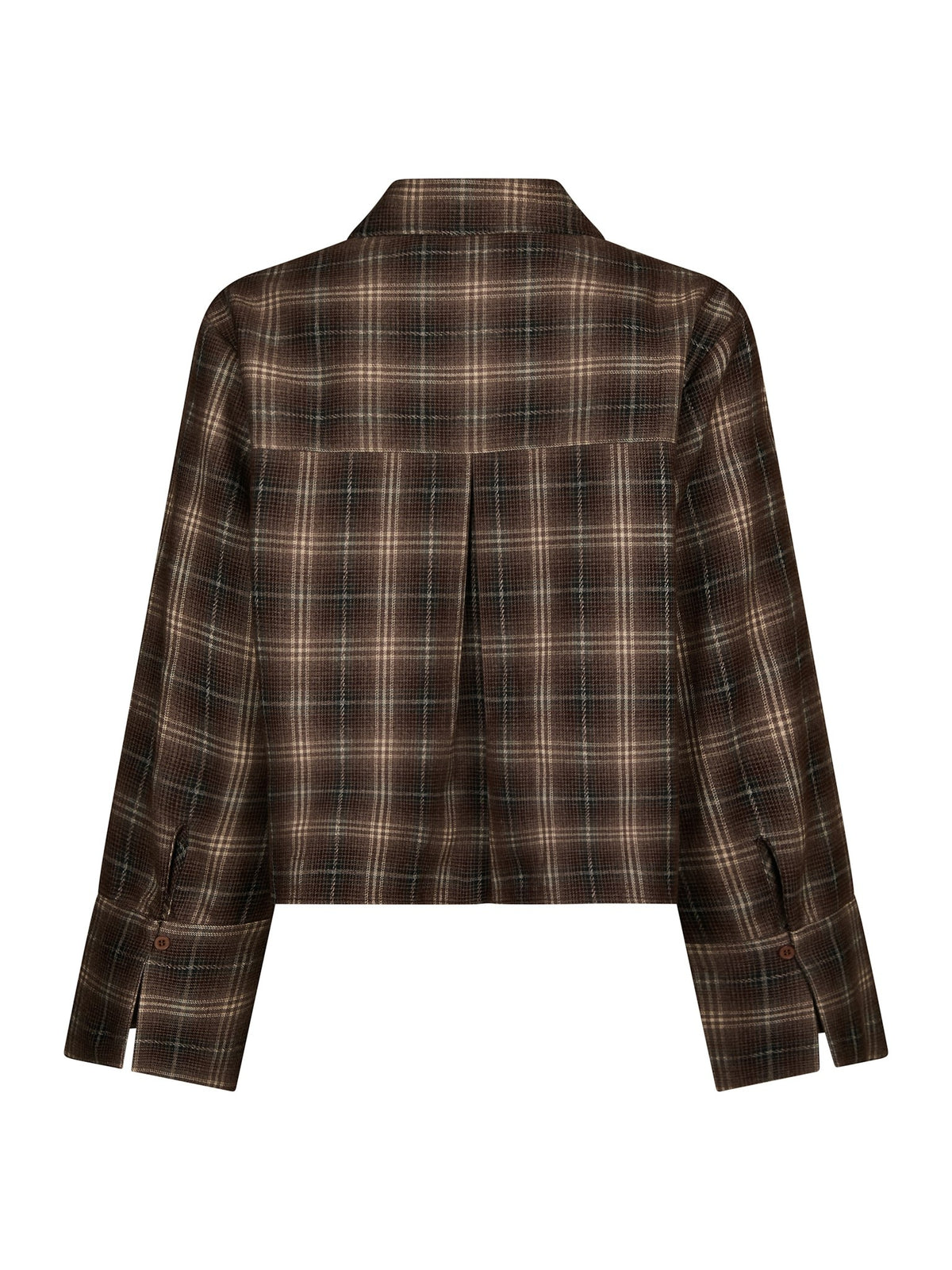 PRE-ORDER | Jaylin Flannel Check Shirt - Dark Taupe | LEVERING EIND OKT / BEGIN NOV