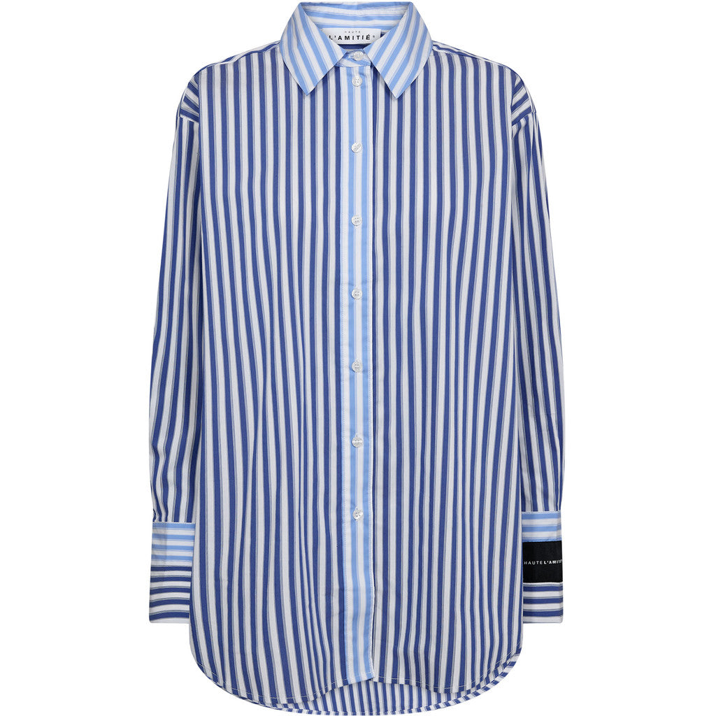 Lark Mix Stripe Shirt - White Blue Mix