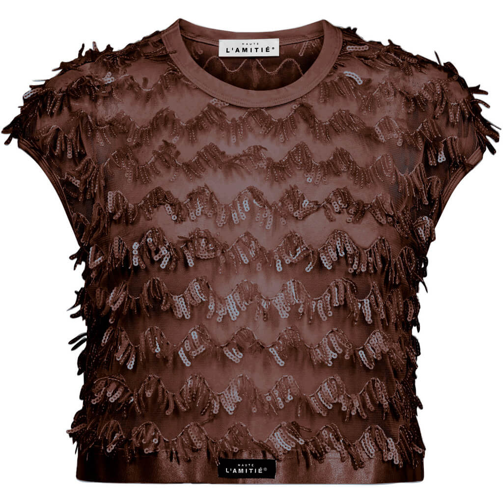 Limone Crop Top - Mocca
