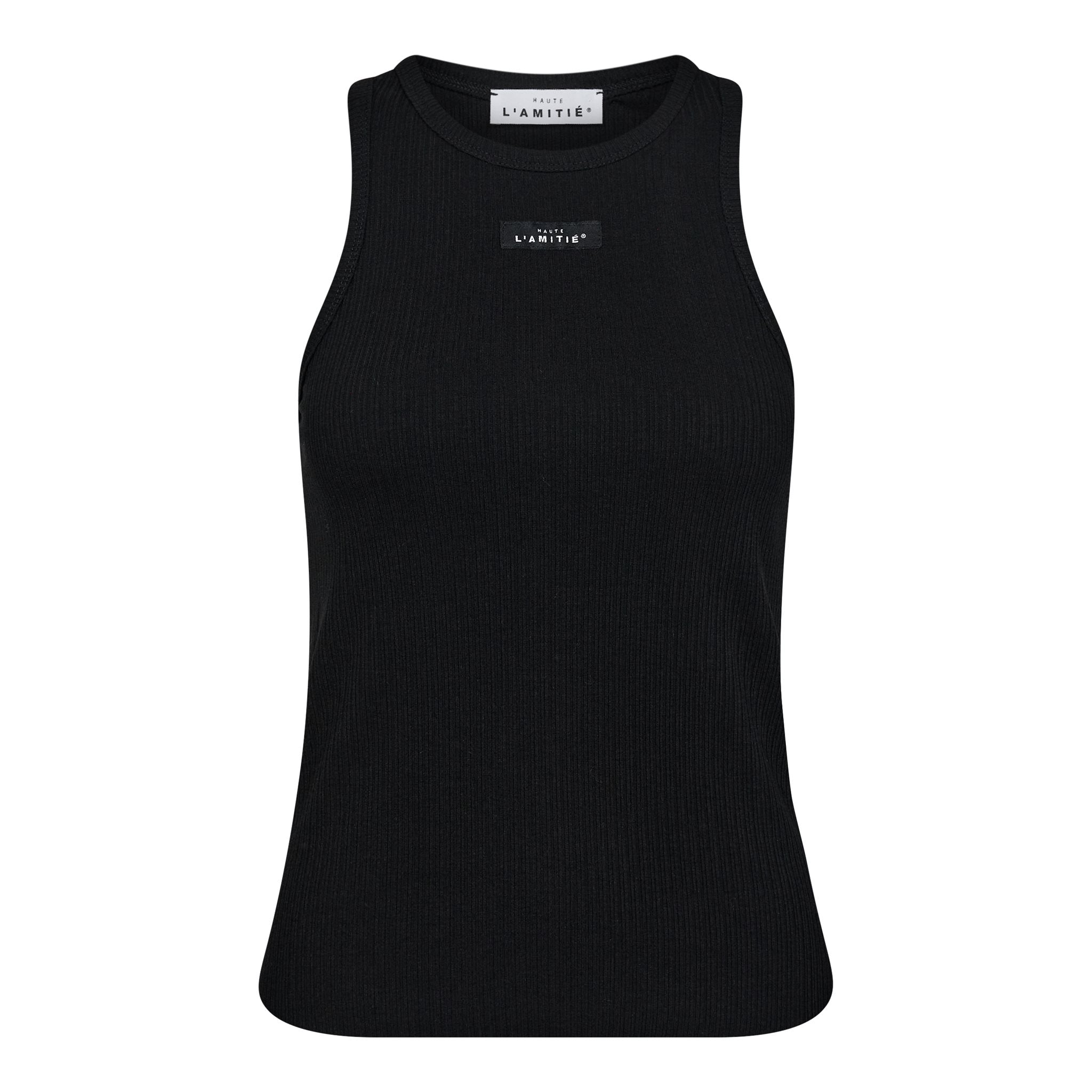 Rib Badge Tank - Black