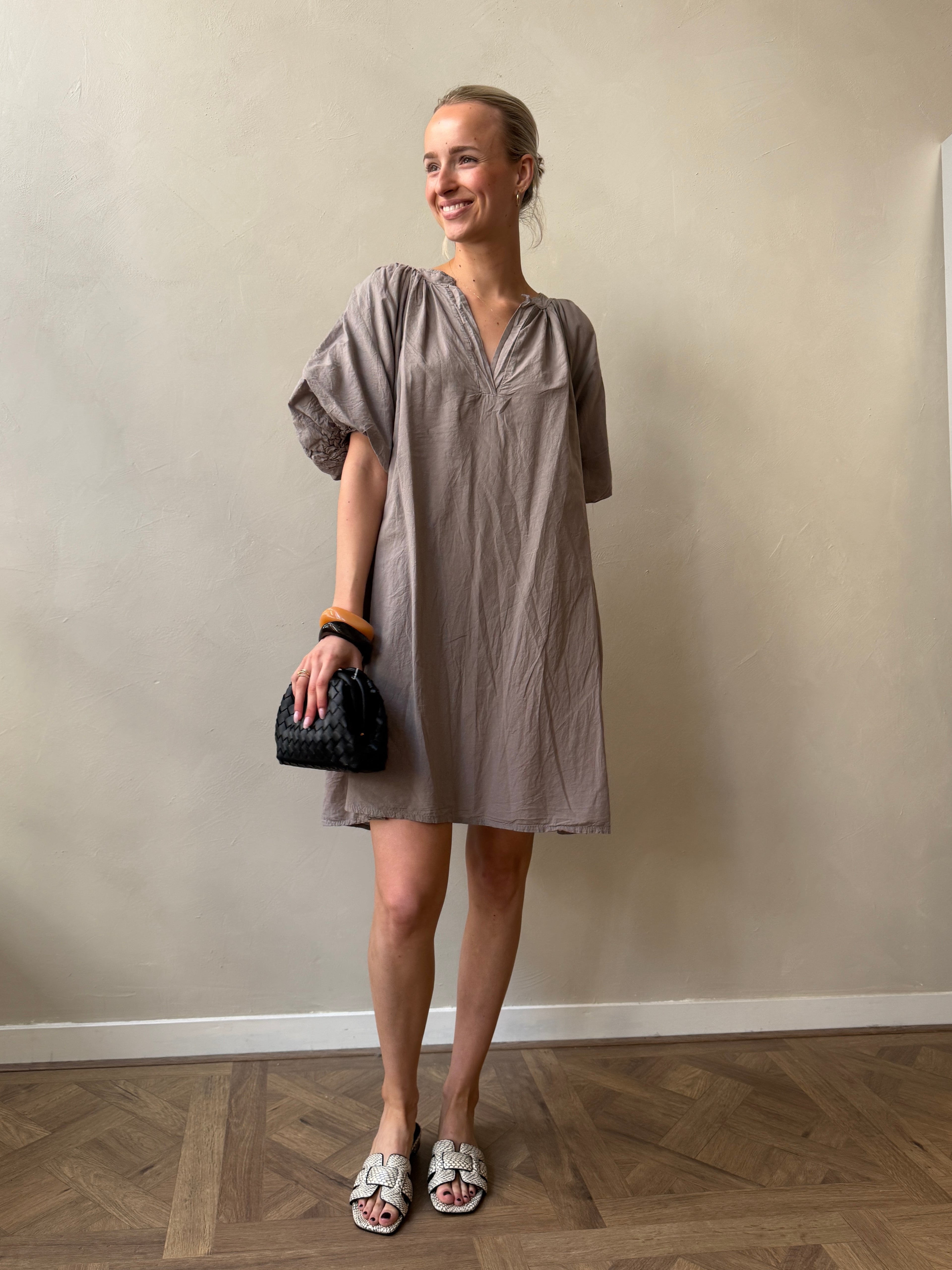 Short Summer Dress - Taupe