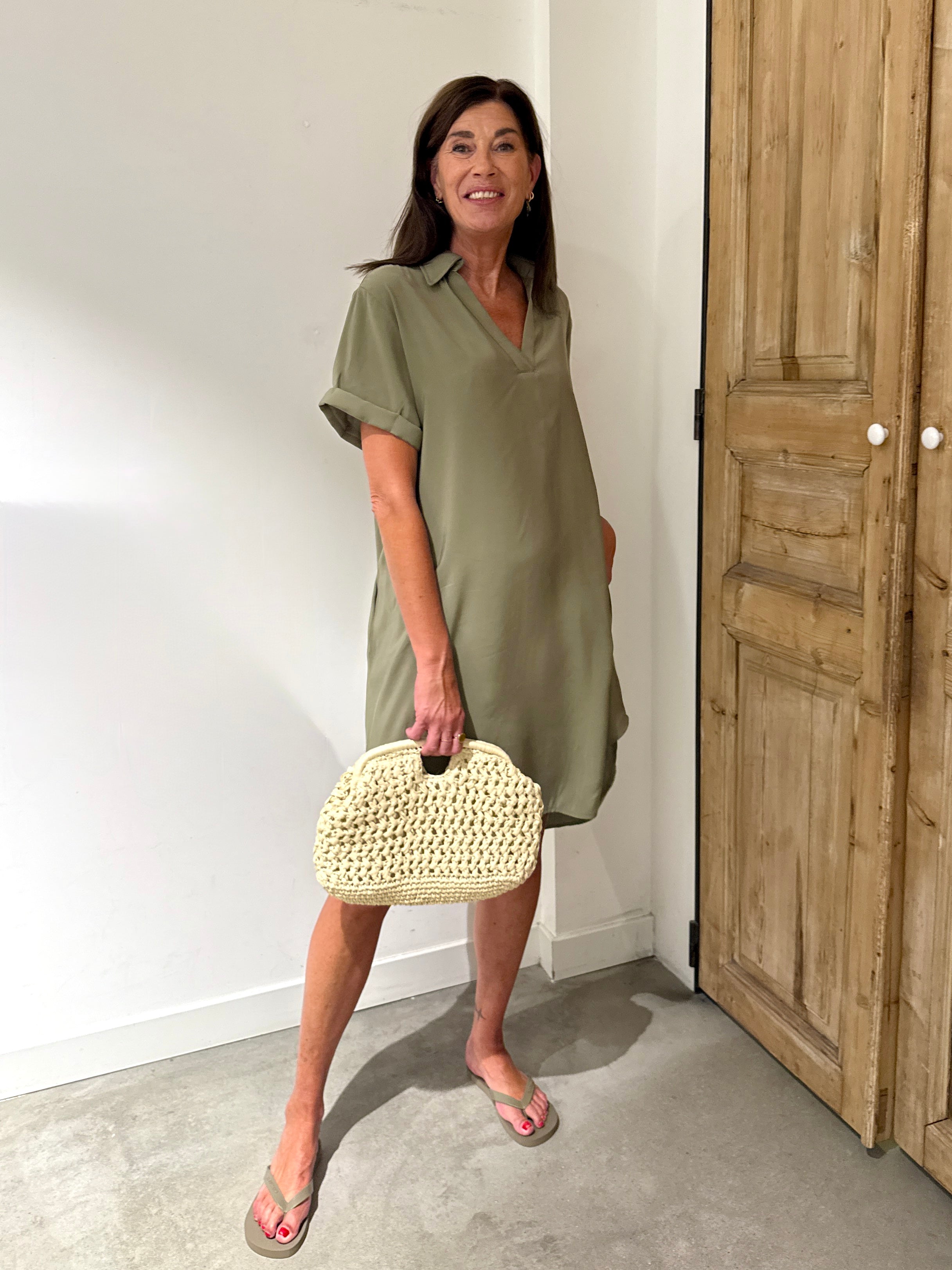 Midi Summer Dress - Army