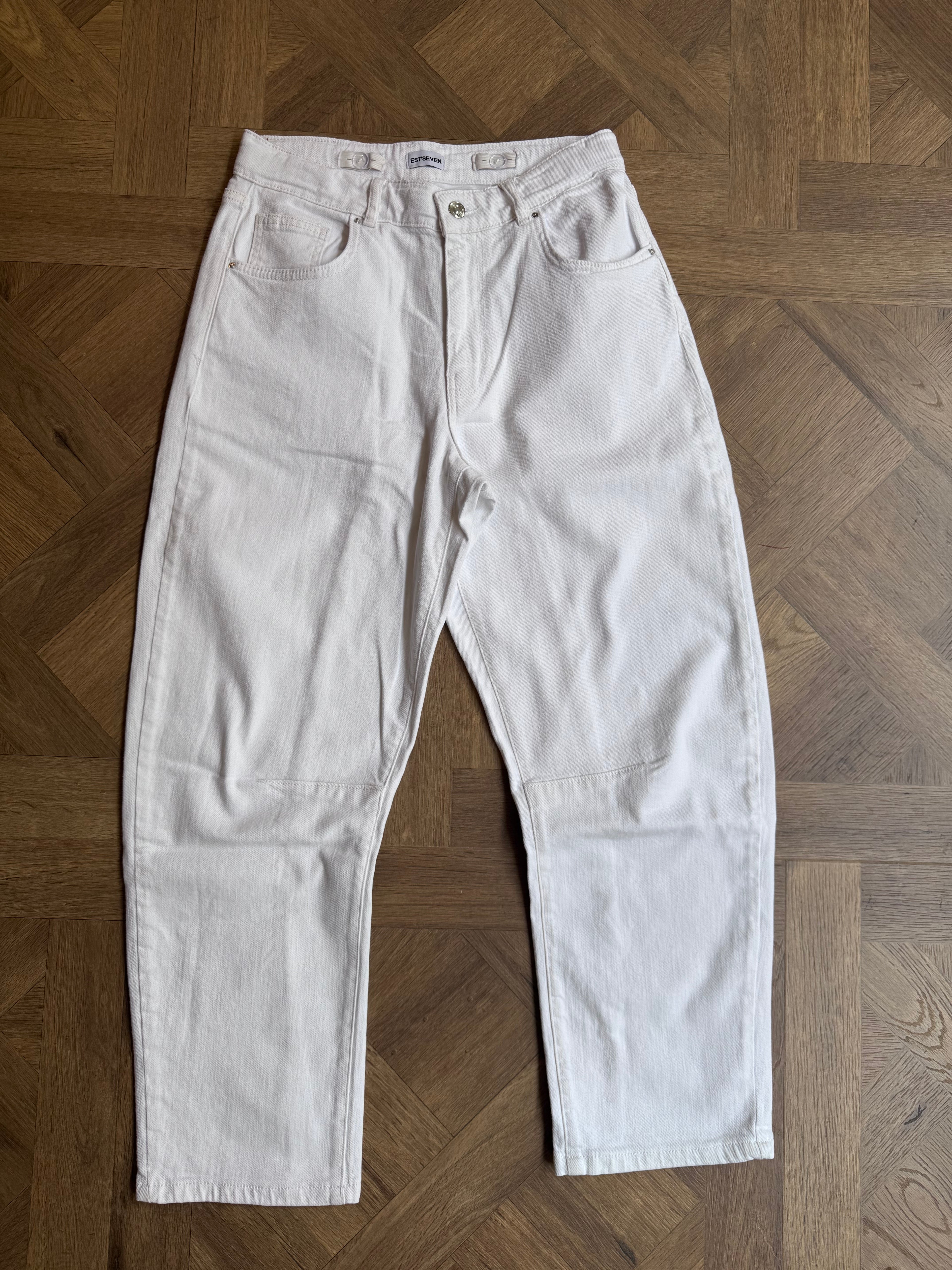 Bellbarrel Denim - Pure White