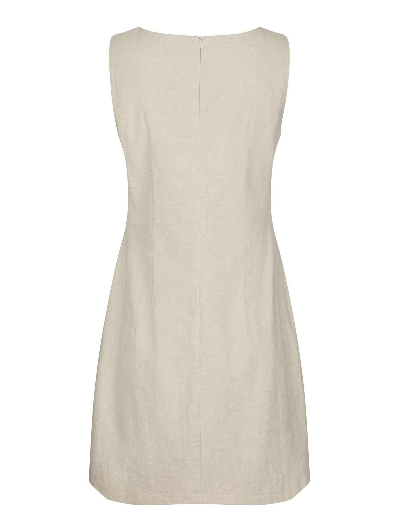 Bruna Ramie Dress - Natural