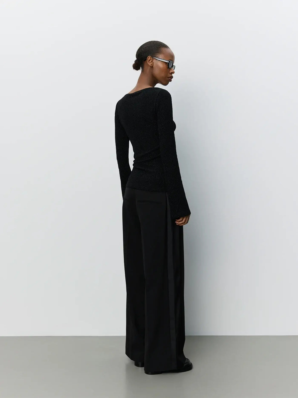IrenaSW Glitter Blouse - Black Glitter