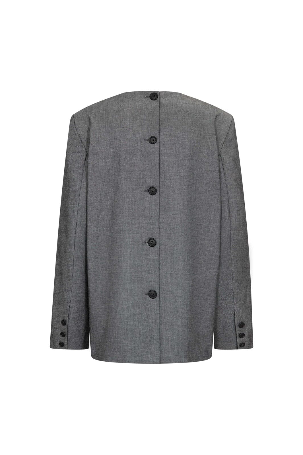 JackyCC Blazer Blouse - Mid Grey