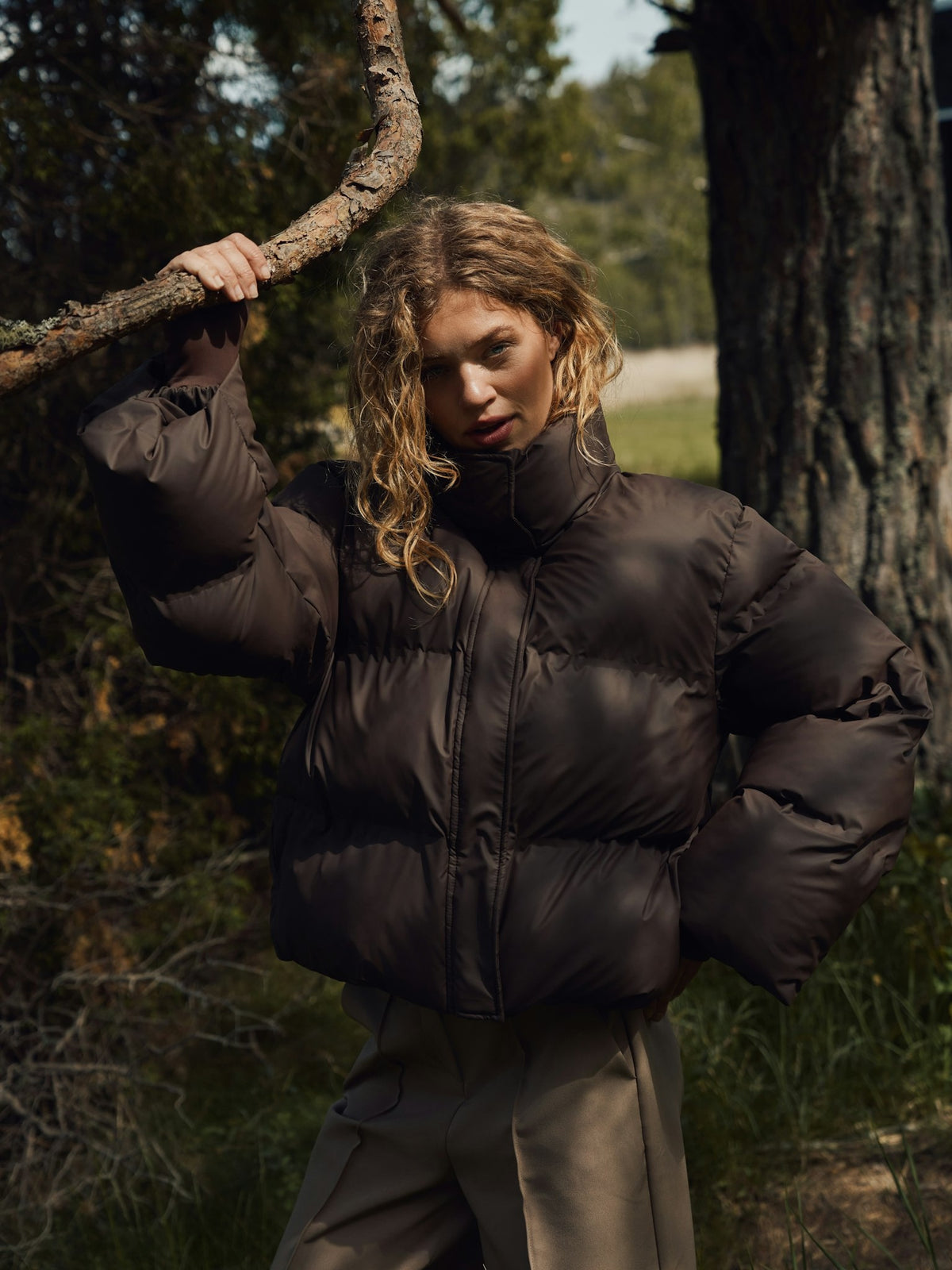 Rhea C Puffer Jacket - Dark Brown