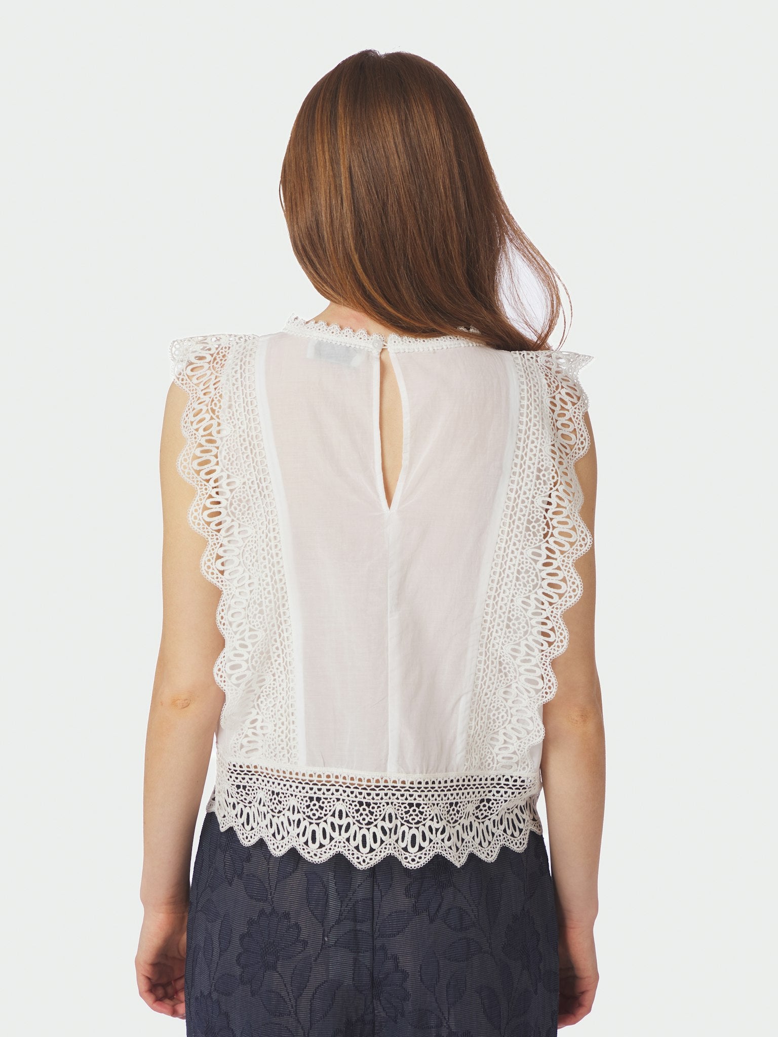 Samia Lace Top - White