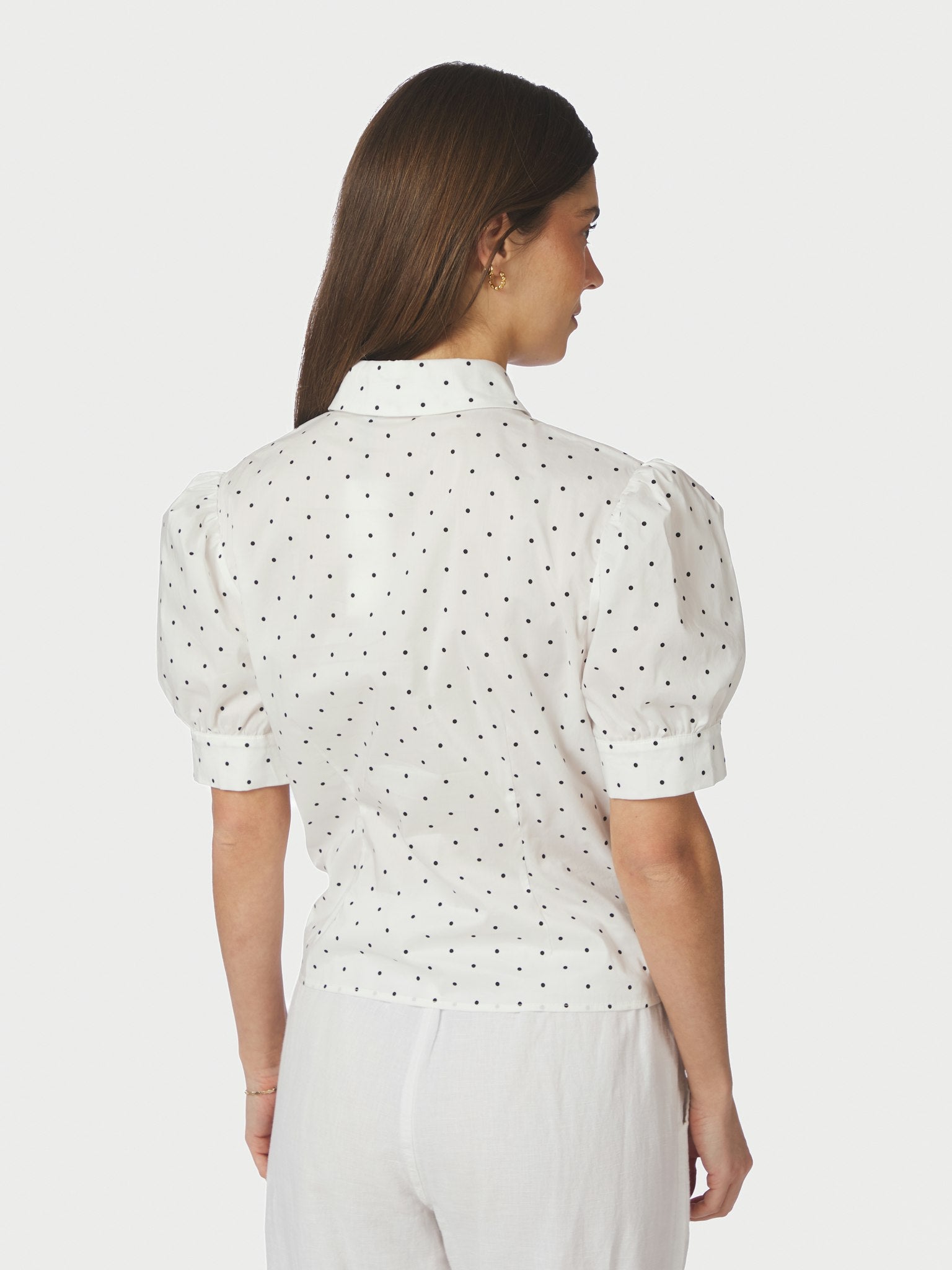 Frannie Dot Shirt - Off White