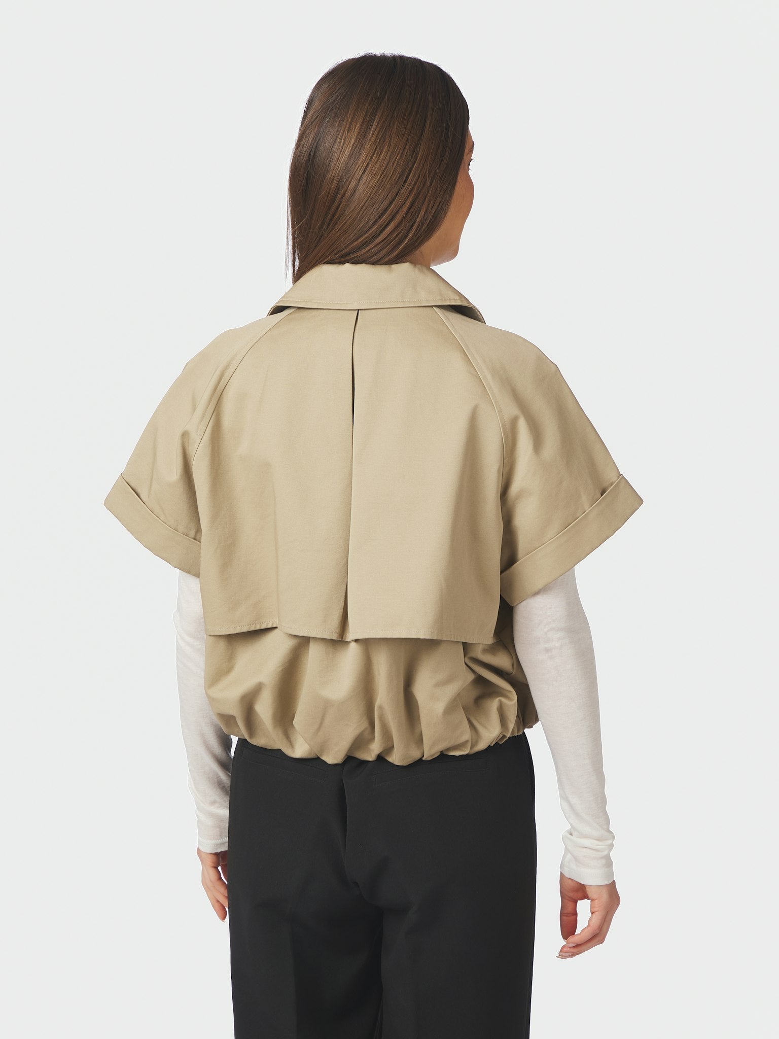 Lisha Trench Vest - Taupe