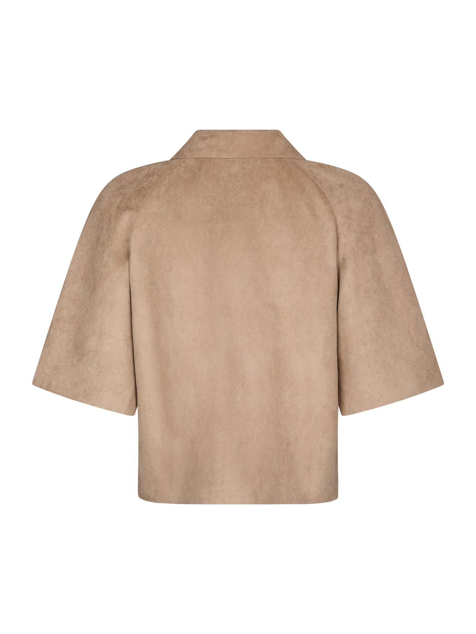 Editta Faux Suede Jacket - Sand