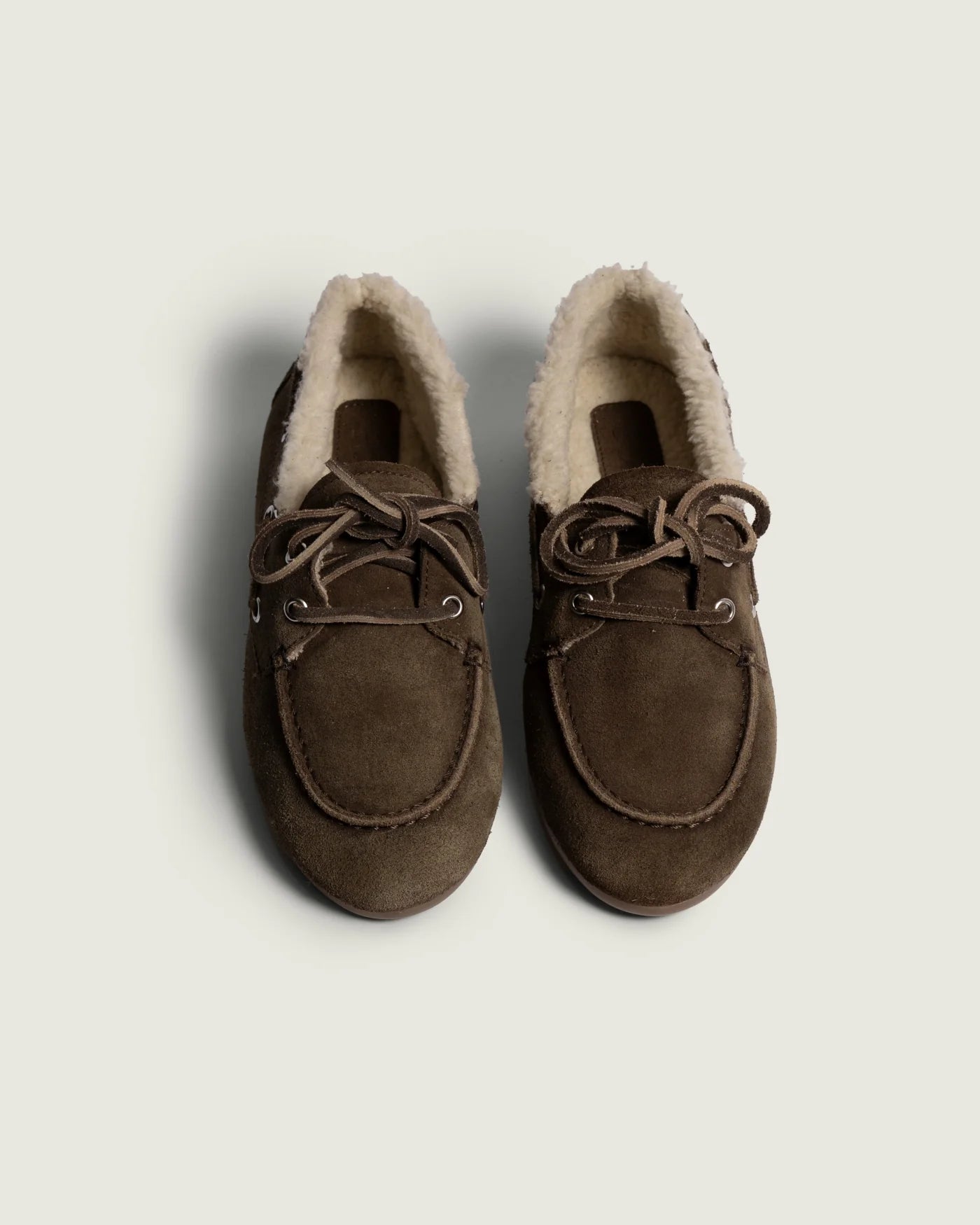 Boat Loafer Shearling - Dark Brown
