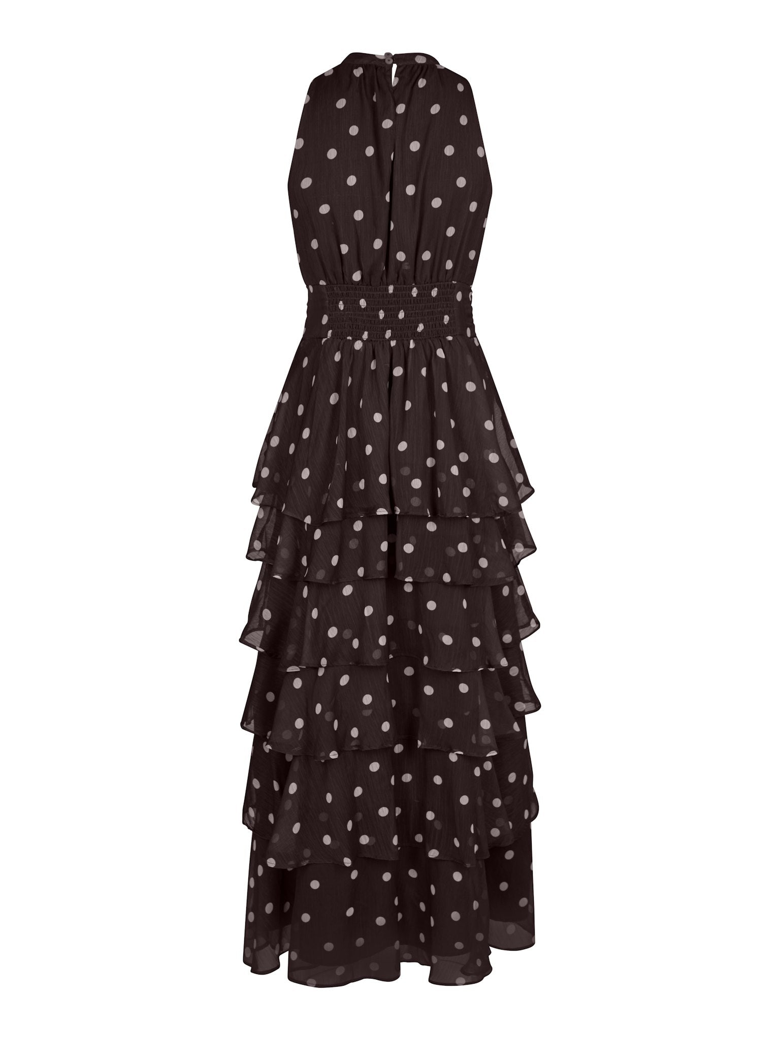 Marli Big Dot Dress - Brown