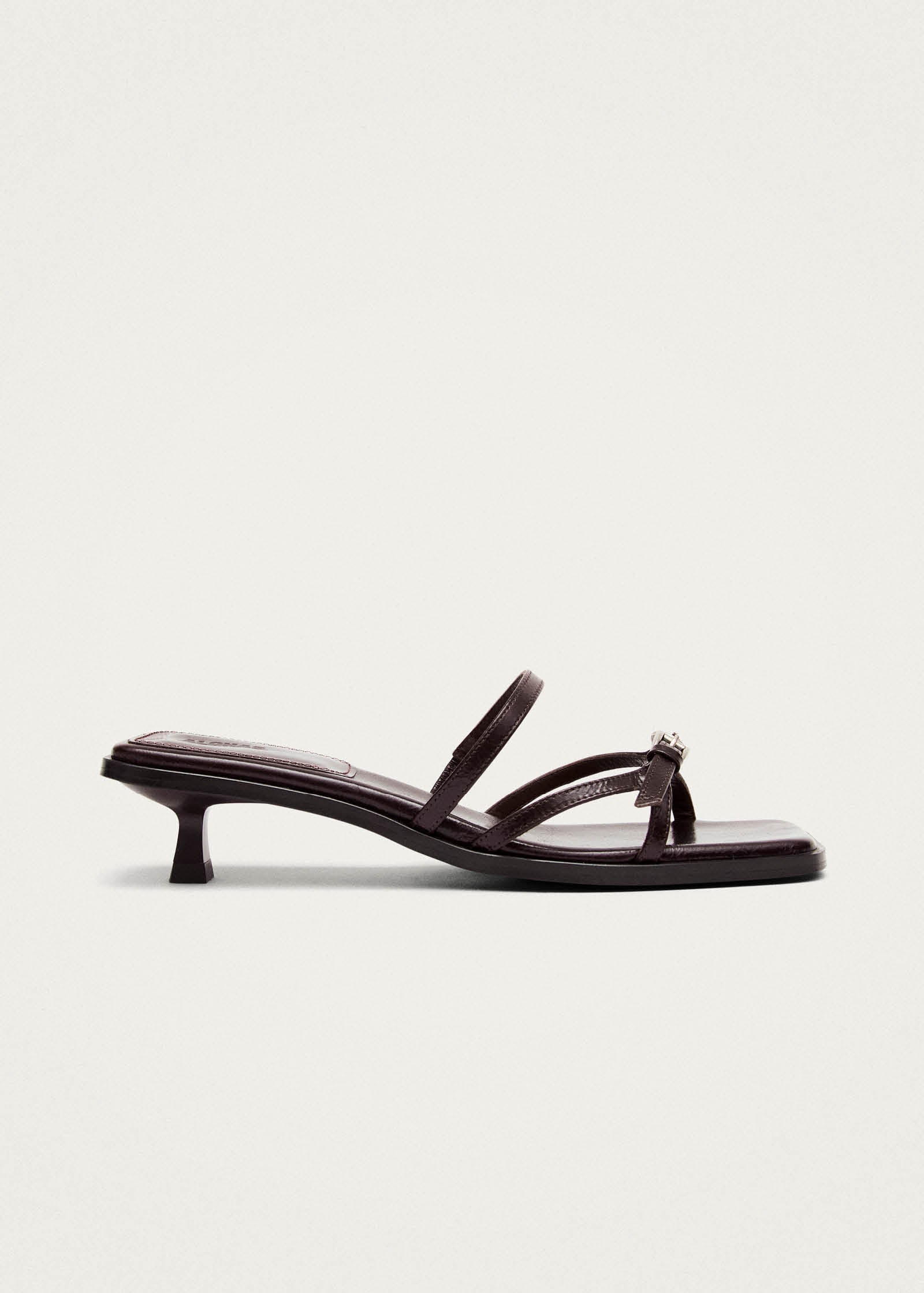 Liko Rift Leather Sandals - Dark Brown